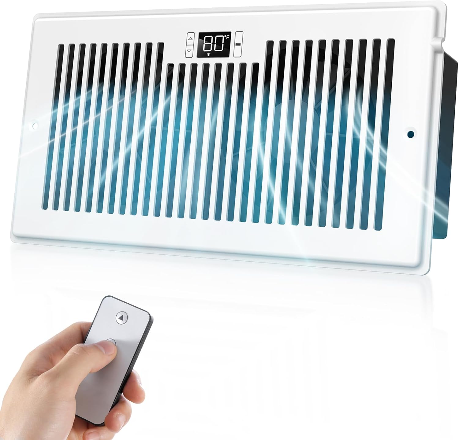 Quiet Register Booster Fan, Smart Register Vent for 6" x 12" Register Holes, Inn...