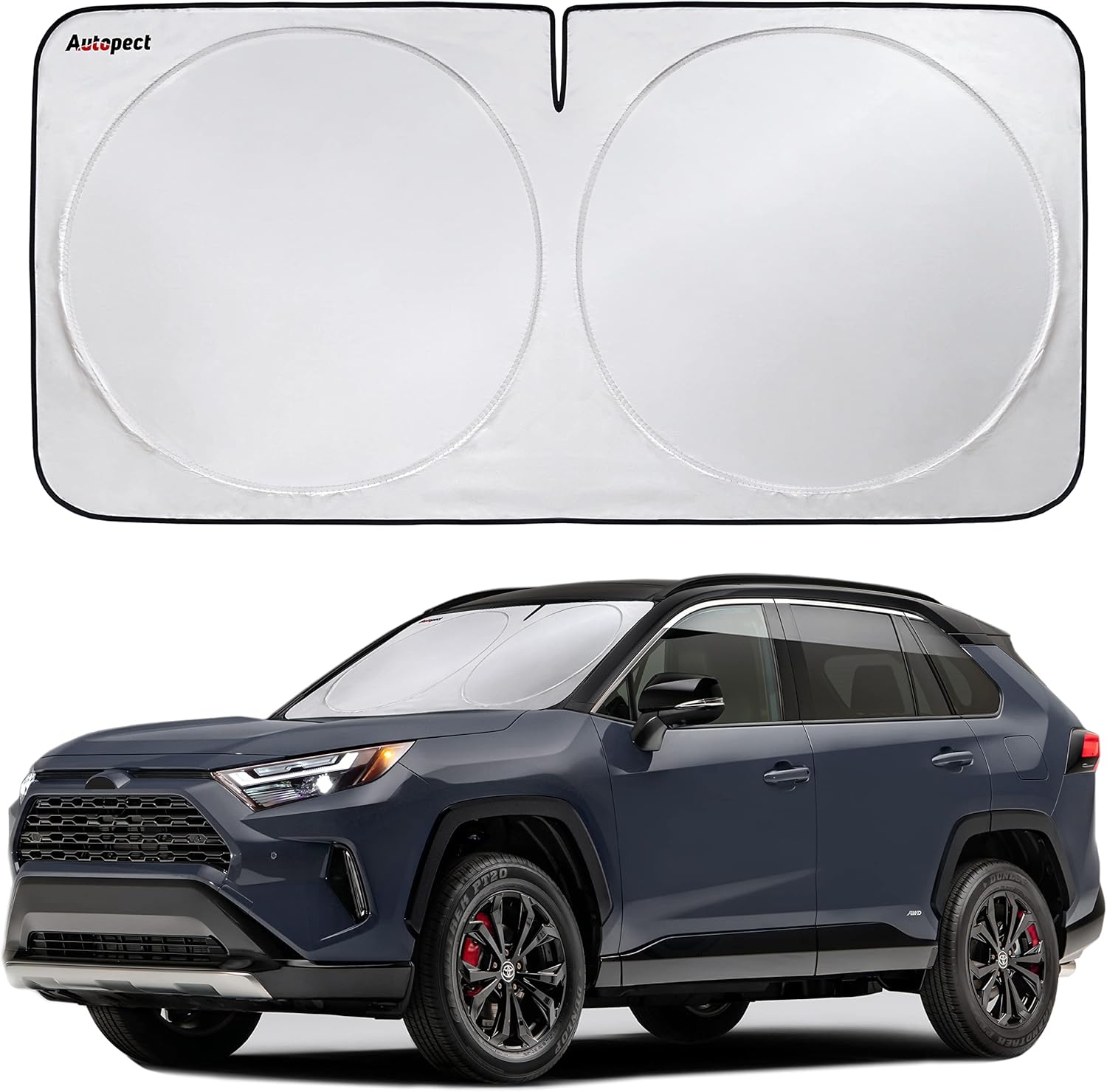 Windshield Sun Shade, Foldable Sun Blocker for Car, Truck, SUV Automotive Interi...