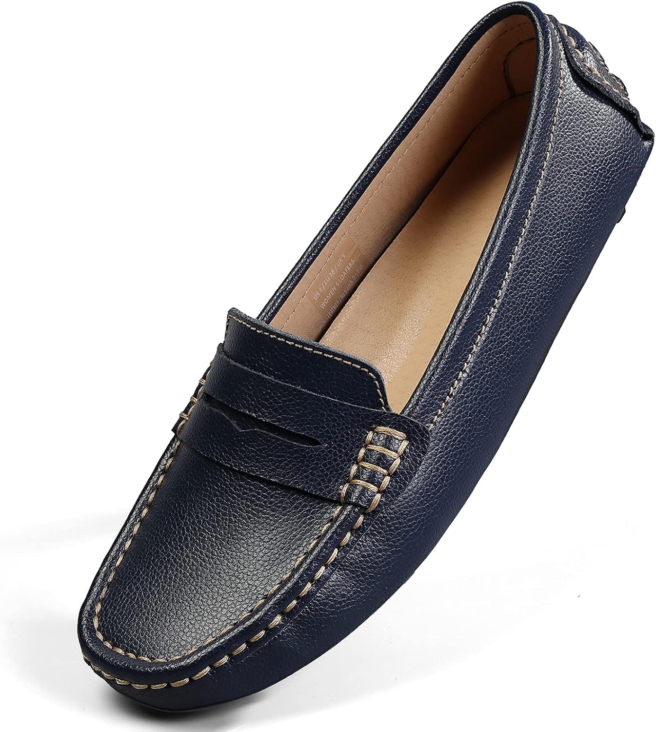 Artisure Women's Classic Genuine Leather Penny Loafers Driving Moccasins Casual...