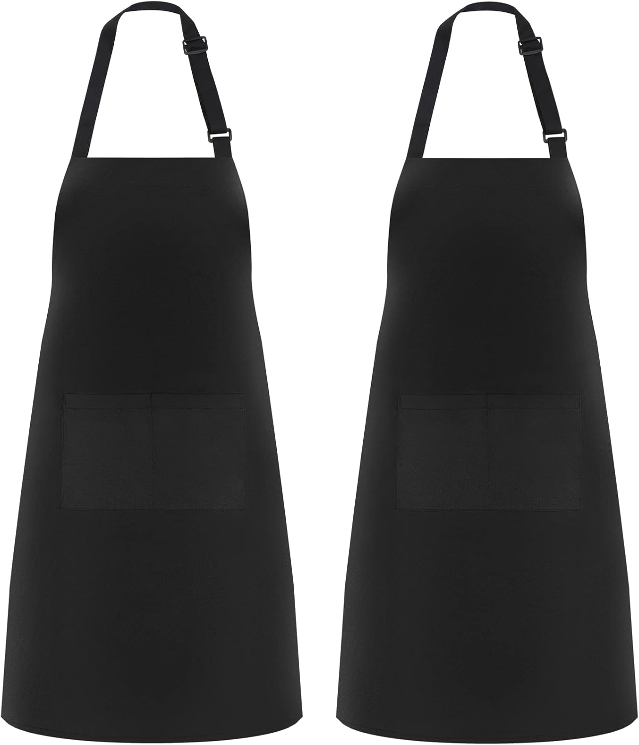 NLUS 2 Pack Kitchen Aprons, Special Adjustable Bib Soft Chef Aprons, Innovative...