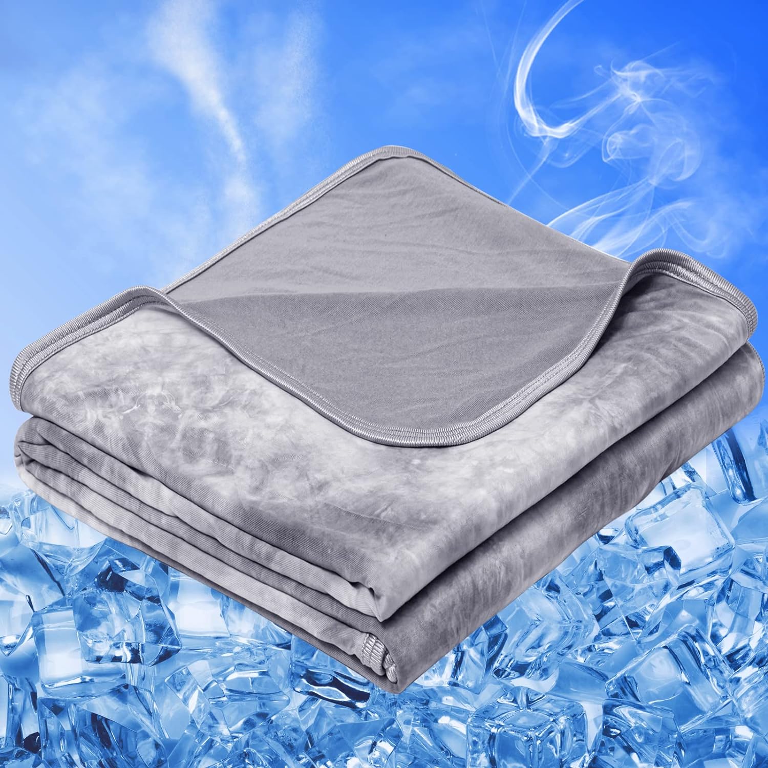 inhand Cooling Blanket Queen Size, Summer Blankets for Hot Sleepers & Night Swea...