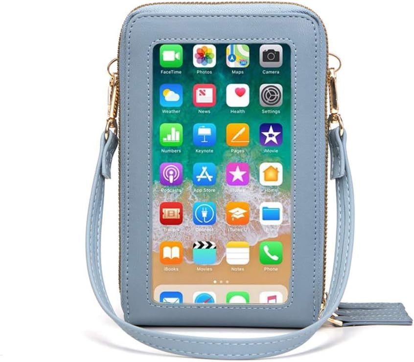 myfriday Small Crossbody Cell Phone Bag for Women, Mini Over Shoulder Handbag Pu...