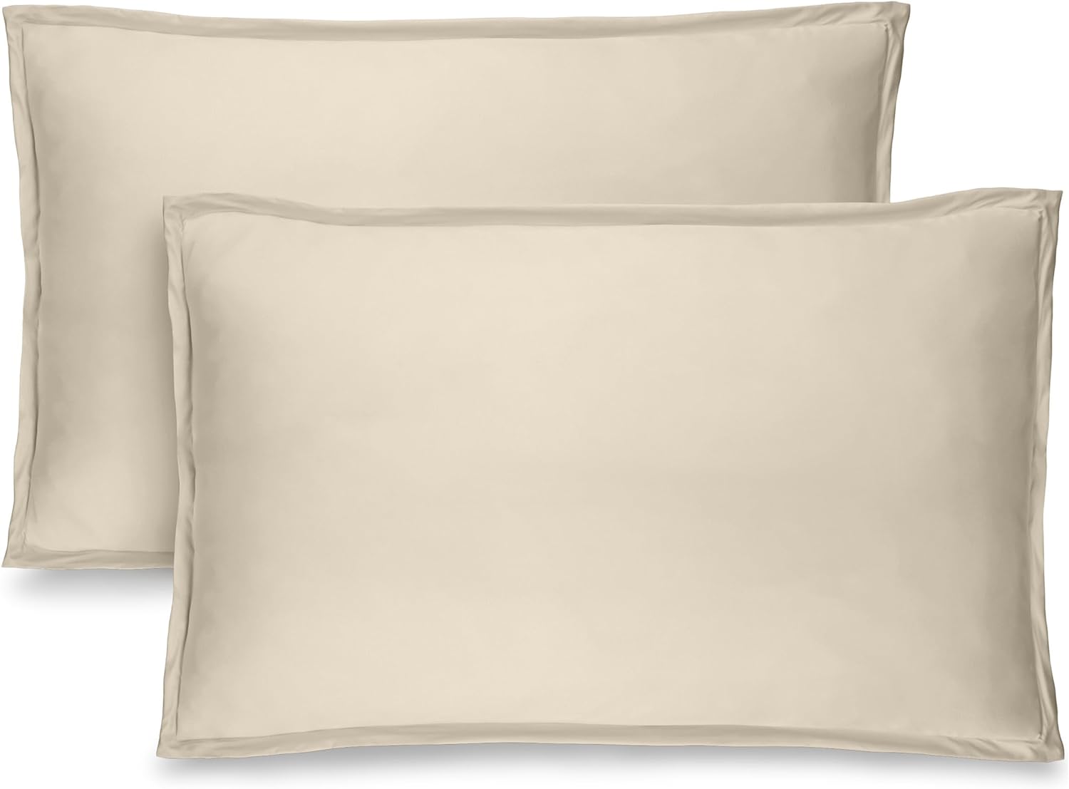 Bare Home Queen Pillow Sham Covers - Set of 2 - Premium 1800 Ultra-Soft Microfib...