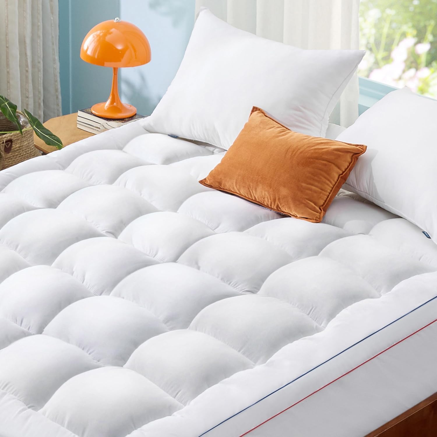 Bedsure Full Size Mattress Topper-Extra Thick Mattress Pad Cover with Deep Pocke...