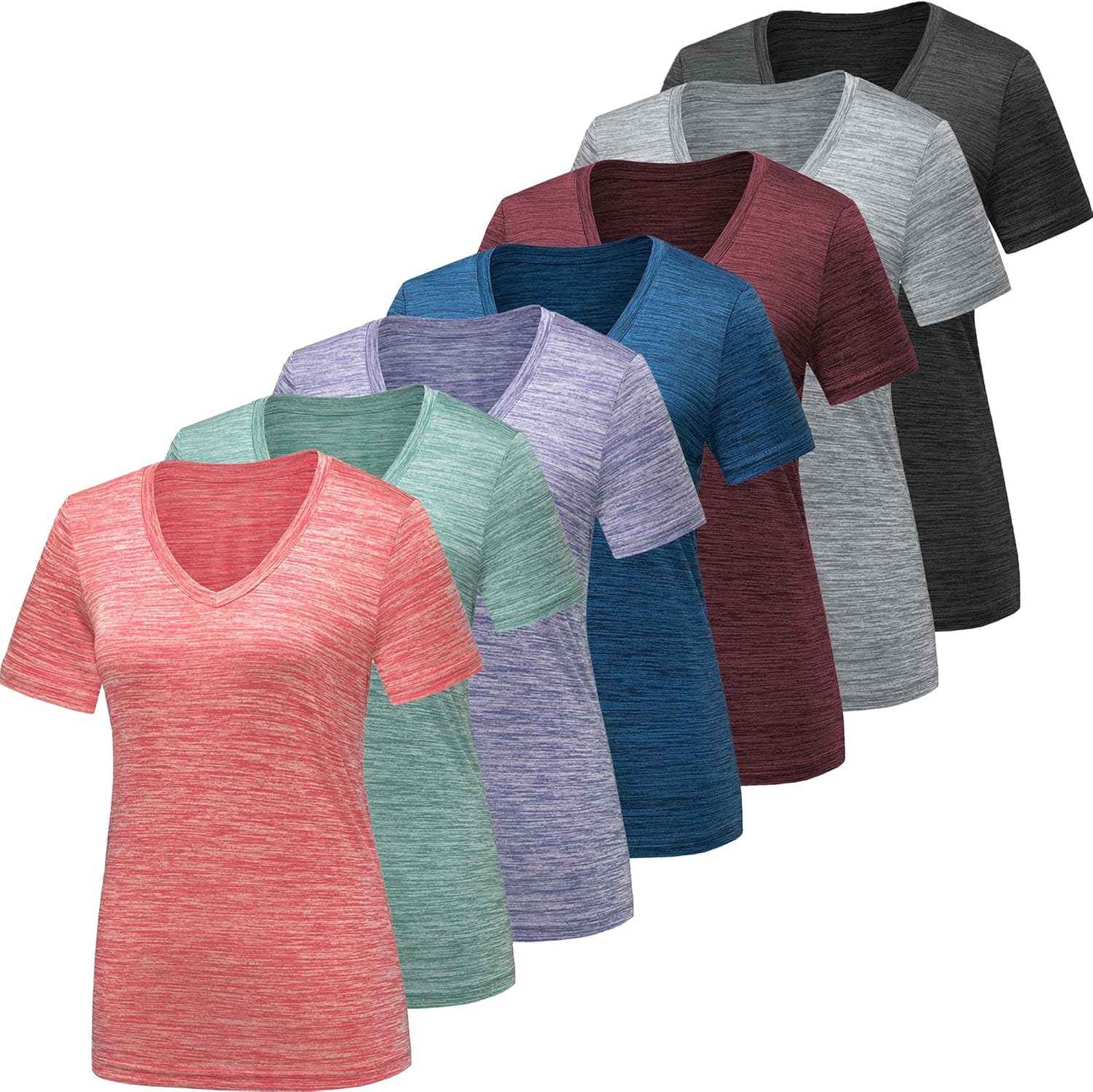 BALENNZ Workout Shirts for Women, Special Moisture Wicking Quick Dry Athletic Ac...