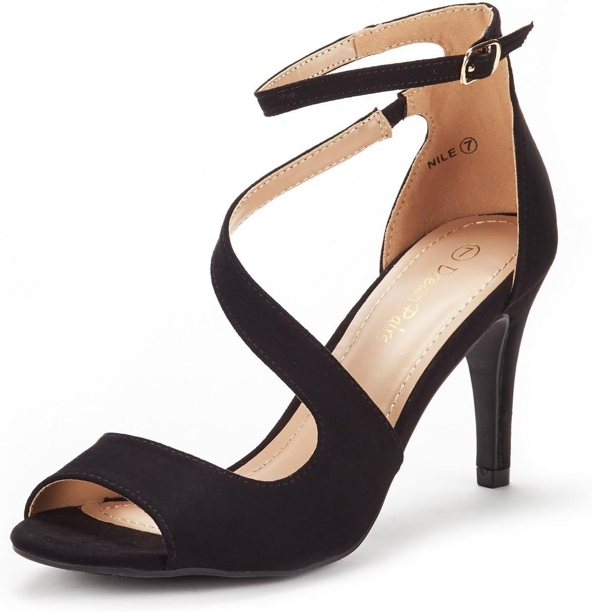 DREAM PAIRS Women's NILE, Special Fashion Stilettos, Stylish Open Toe Pump Heel...