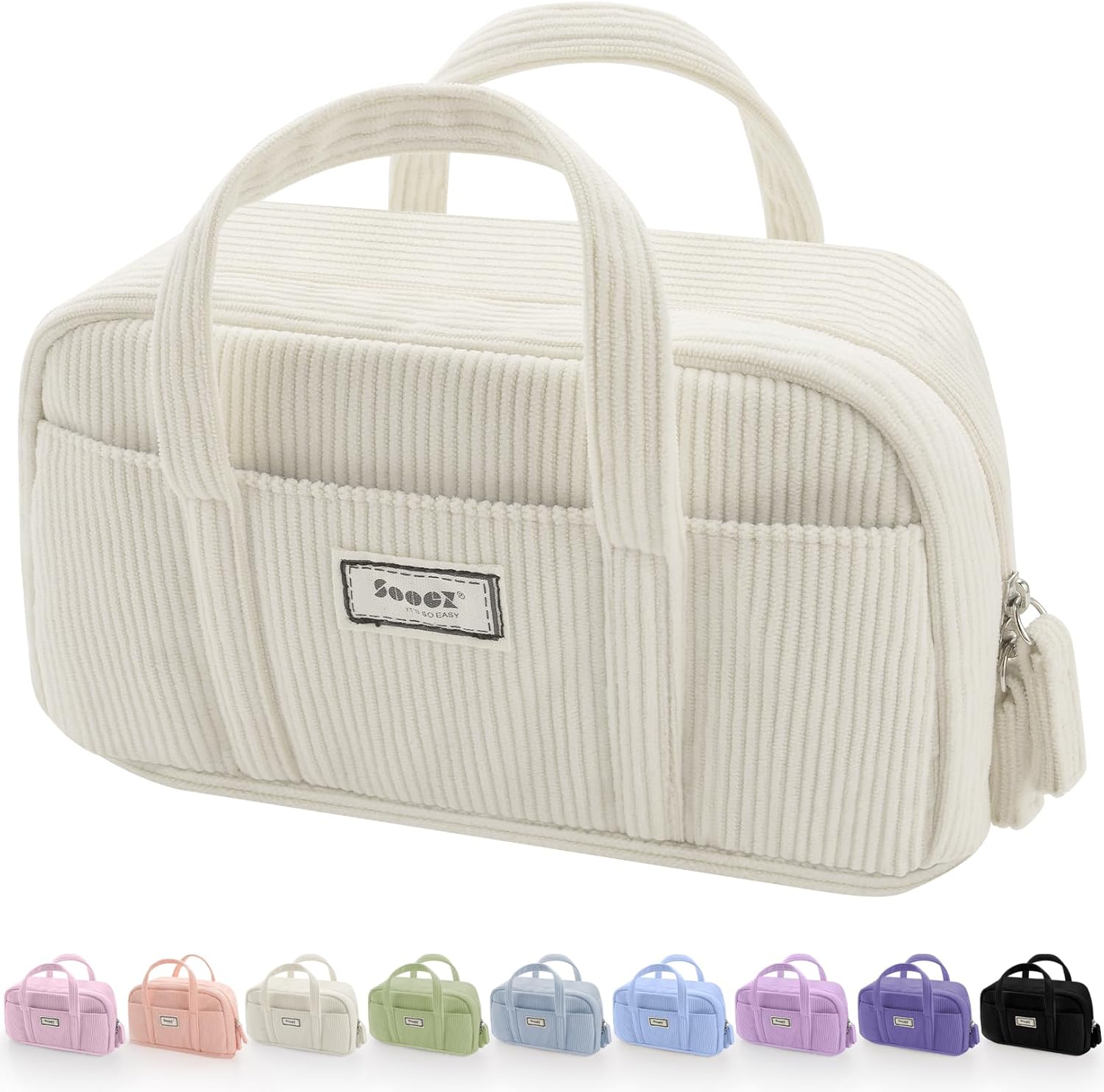 Sooez Large Pencil Case Pouch, Extra Big Pencil Bag with 5 Compartments, Pen Bag...