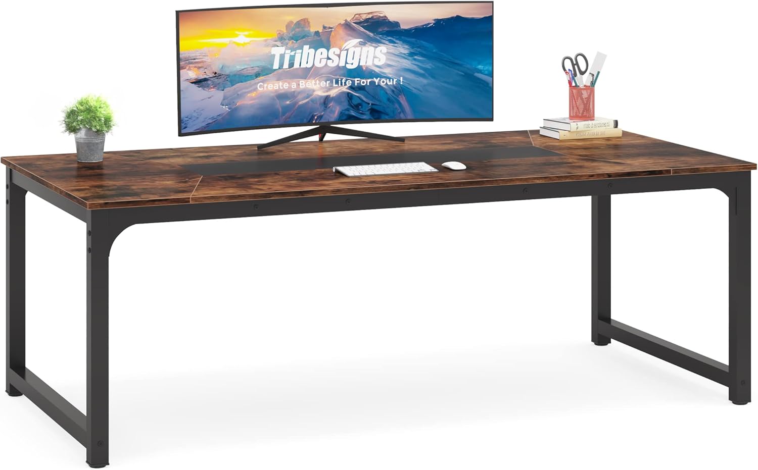 Tribesigns Modern Computer Desk, 78.7 x 39.4 inch X Large Executive Office Desk...