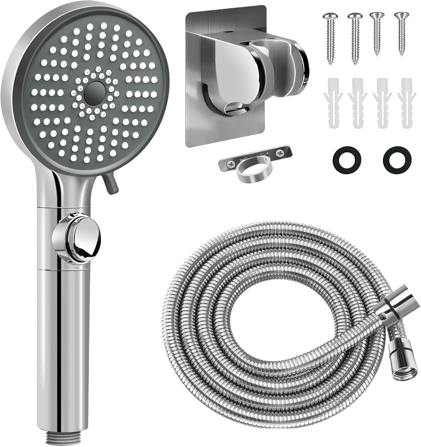 RV Shower Head with Hose, High Pressure 5 Mode Shower head Replacement, Shower H...