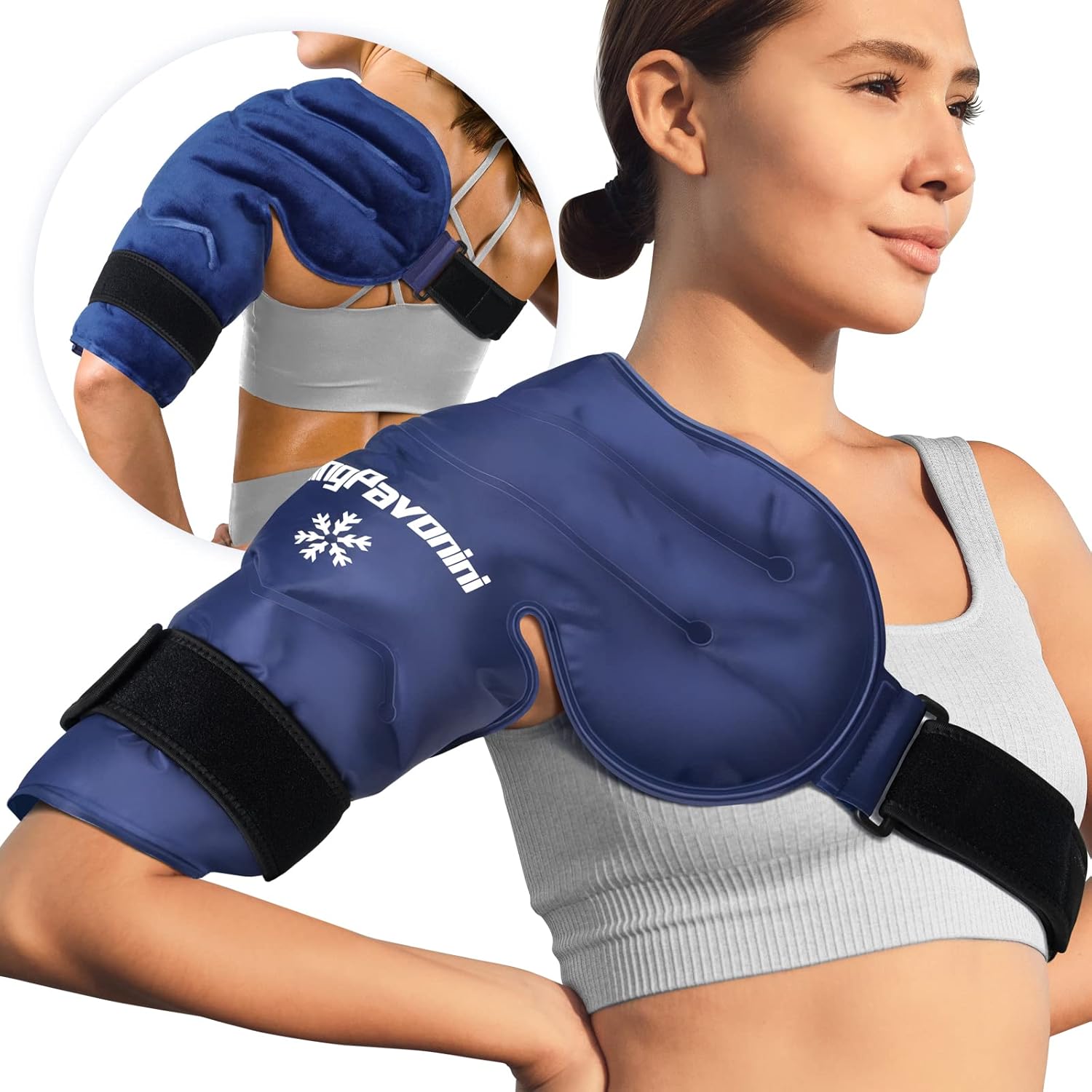 KingPavonini Shoulder Ice Pack Rotator Cuff Cold Therapy, Reusable Gel Ice Pack...
