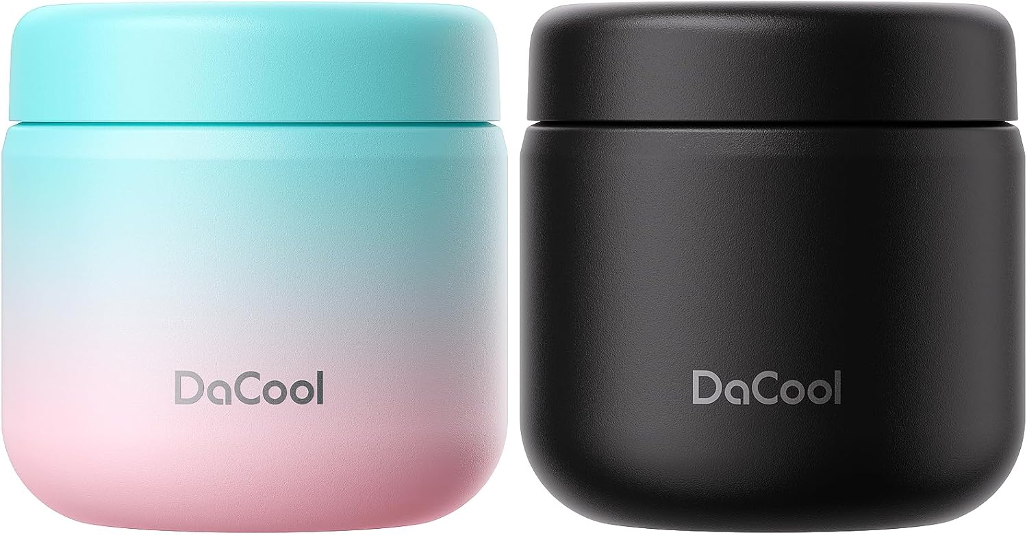 DaCool Kids Thermo for Hot Food, Special 2 Pack Vacuum Stainless Steel Insulated...