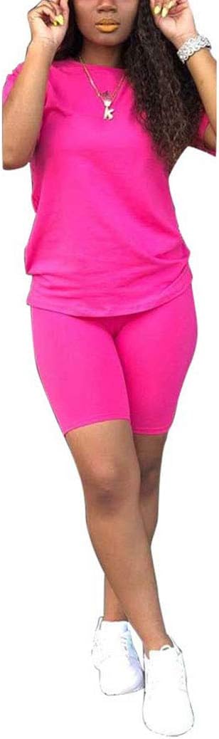 TOPONSKY Womens 2 Piece Sports Outfit, Special Tracksuit Shirt and Shorts Jogger...