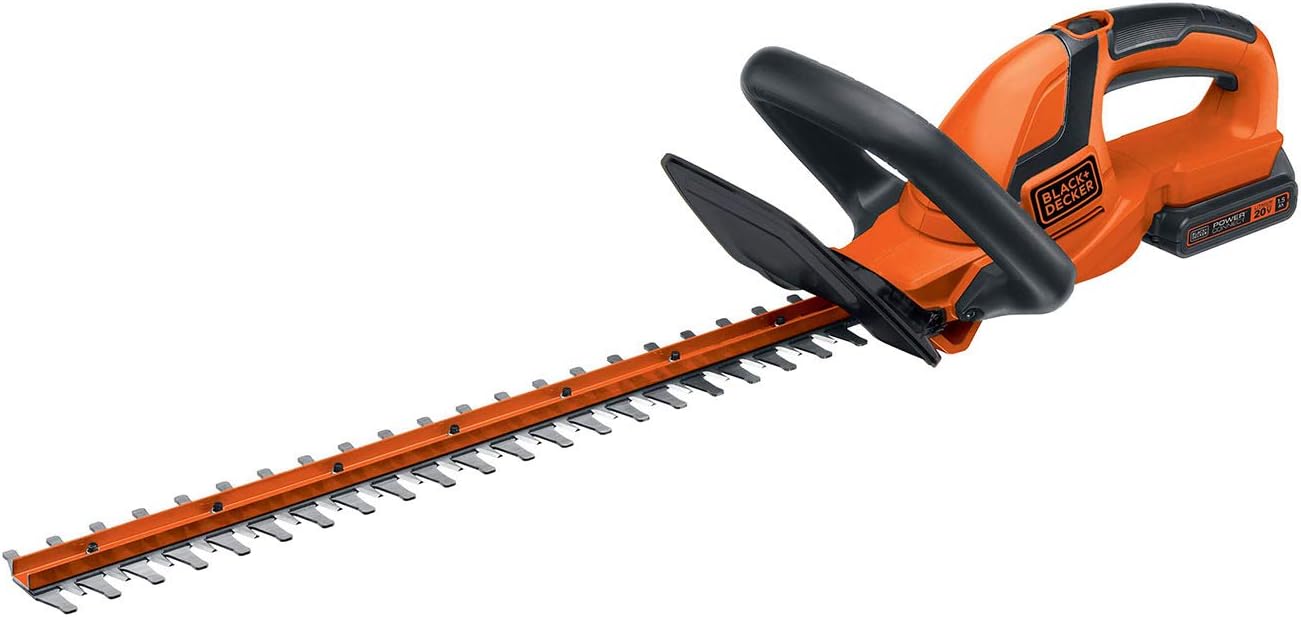 BLACK+DECKER 20V MAX Cordless Hedge Trimmer, 22 Inch Steel Blade, Reduced Vibrat...