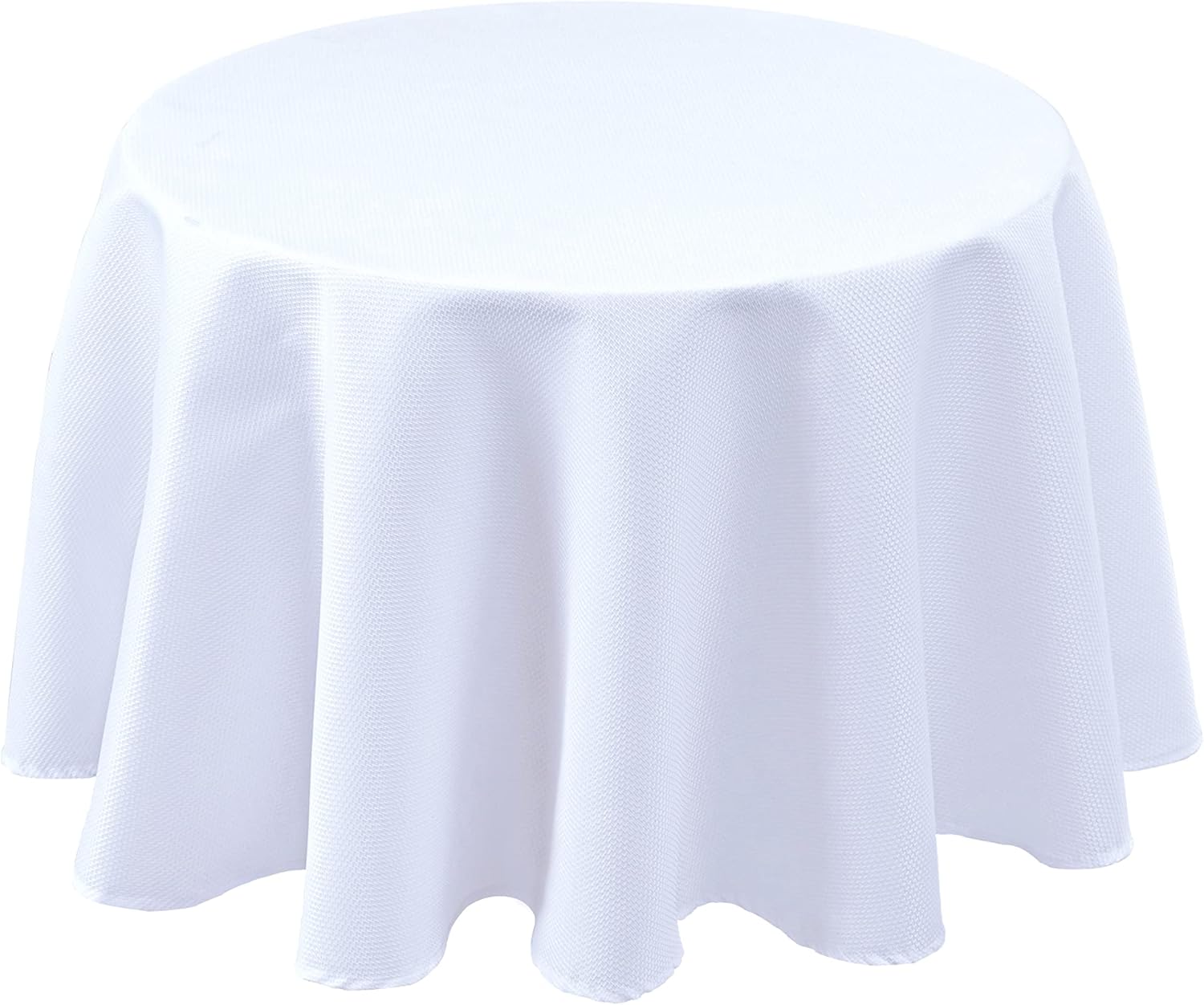 Biscaynebay Textured Fabric Tablecloths Round 60 Inches for Tables' Diameters fr...