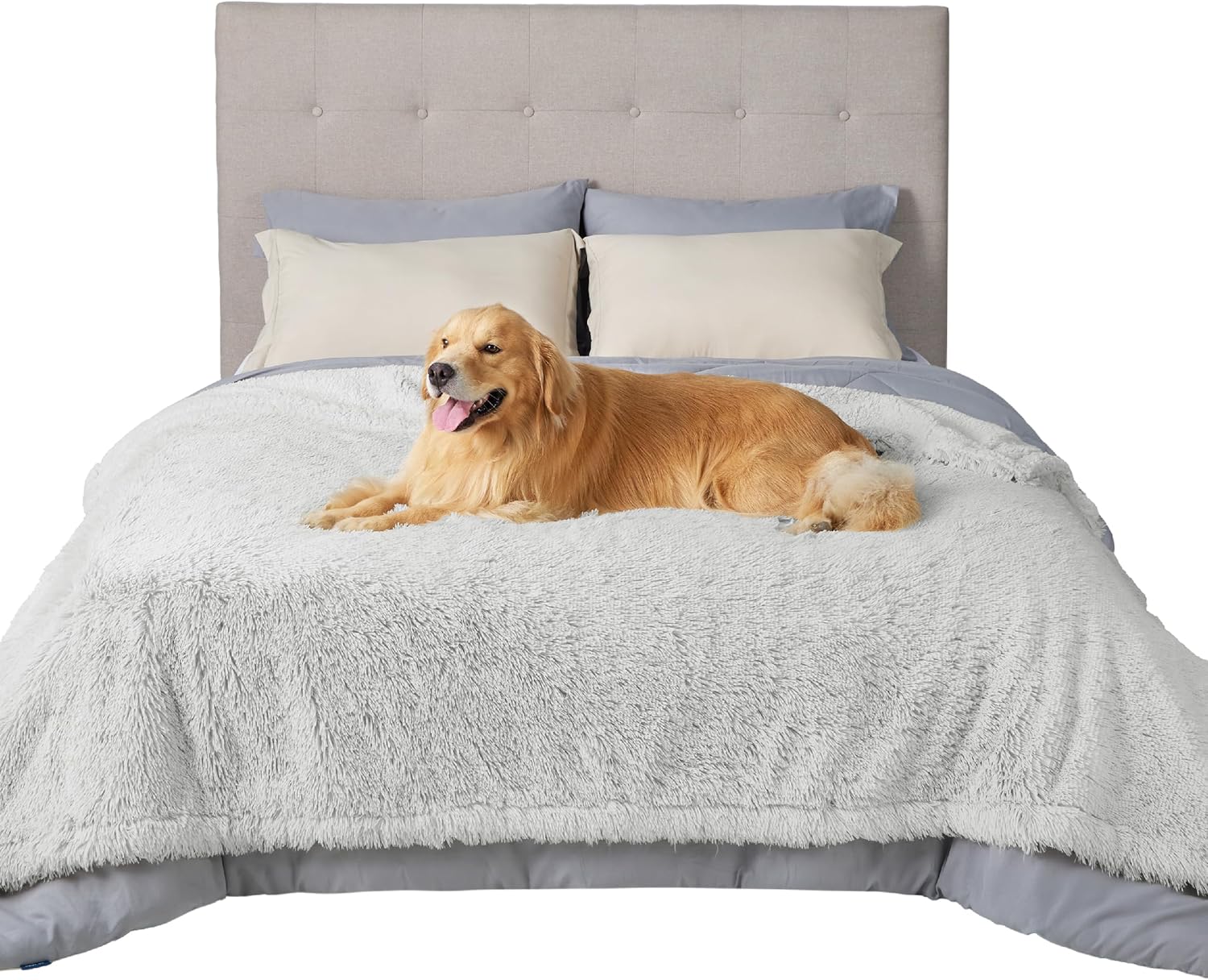 Bedsure Waterproof Dog Blankets, Special Calming Cat Blanket for Bed Couch Prote...