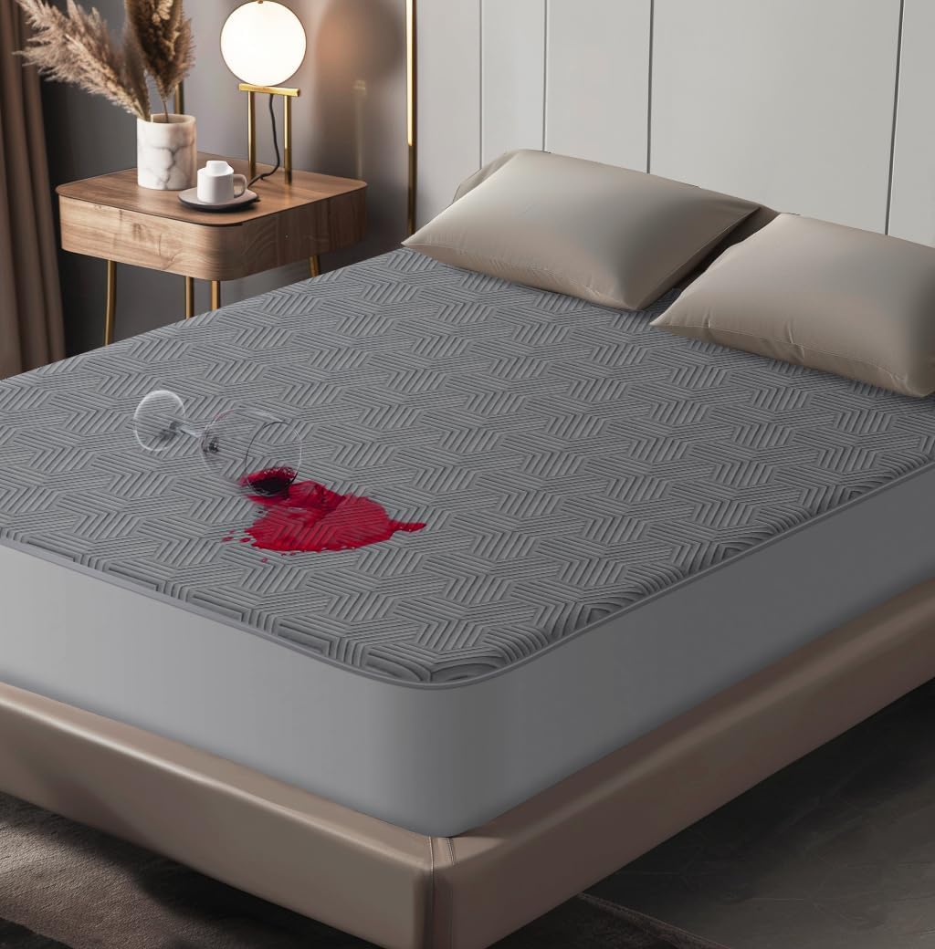 100% Waterproof Mattress Protector with High Resistance to Liquid, Breathable 3D...