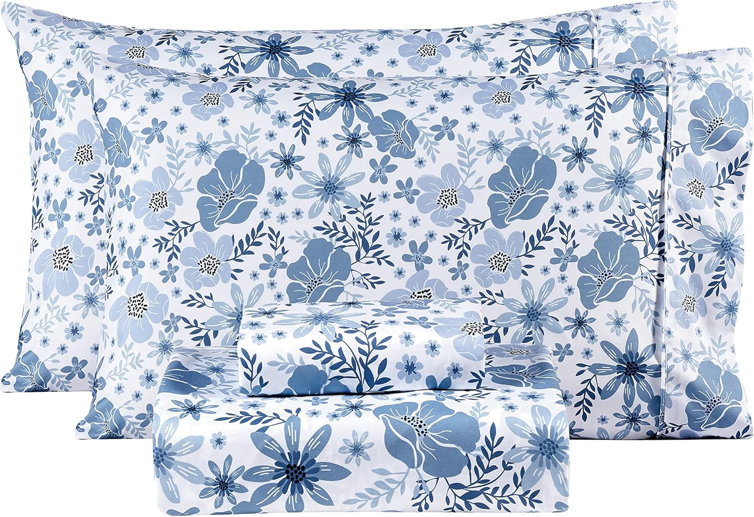 Mooreeke Floral Queen Sheets, Special Soft Breathable Microfiber Bed Sheet Set,...