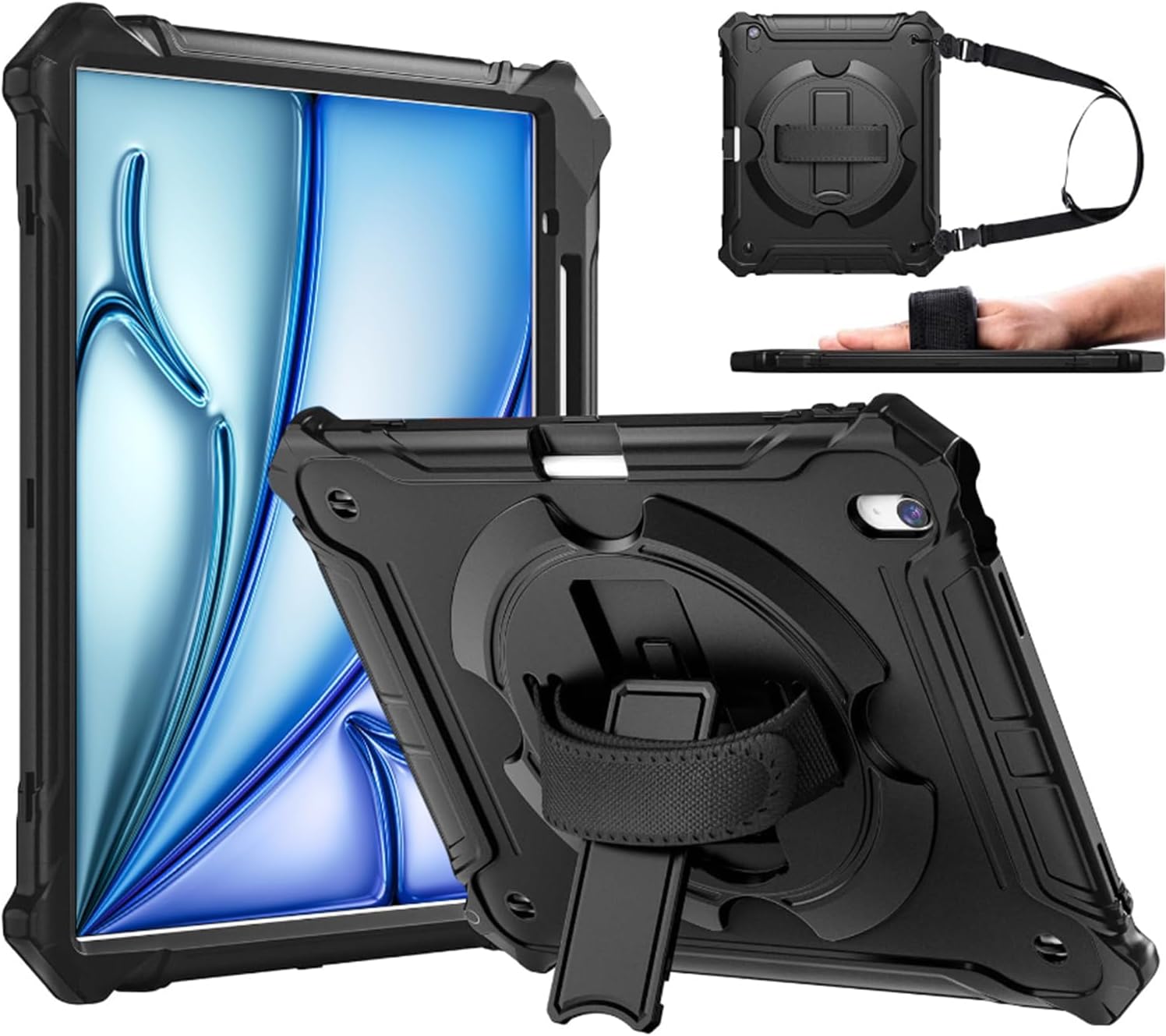 ZtotopCases for New iPad Air 13 inch (M2) Case 2024 with Pencil Holder, Shockpro...
