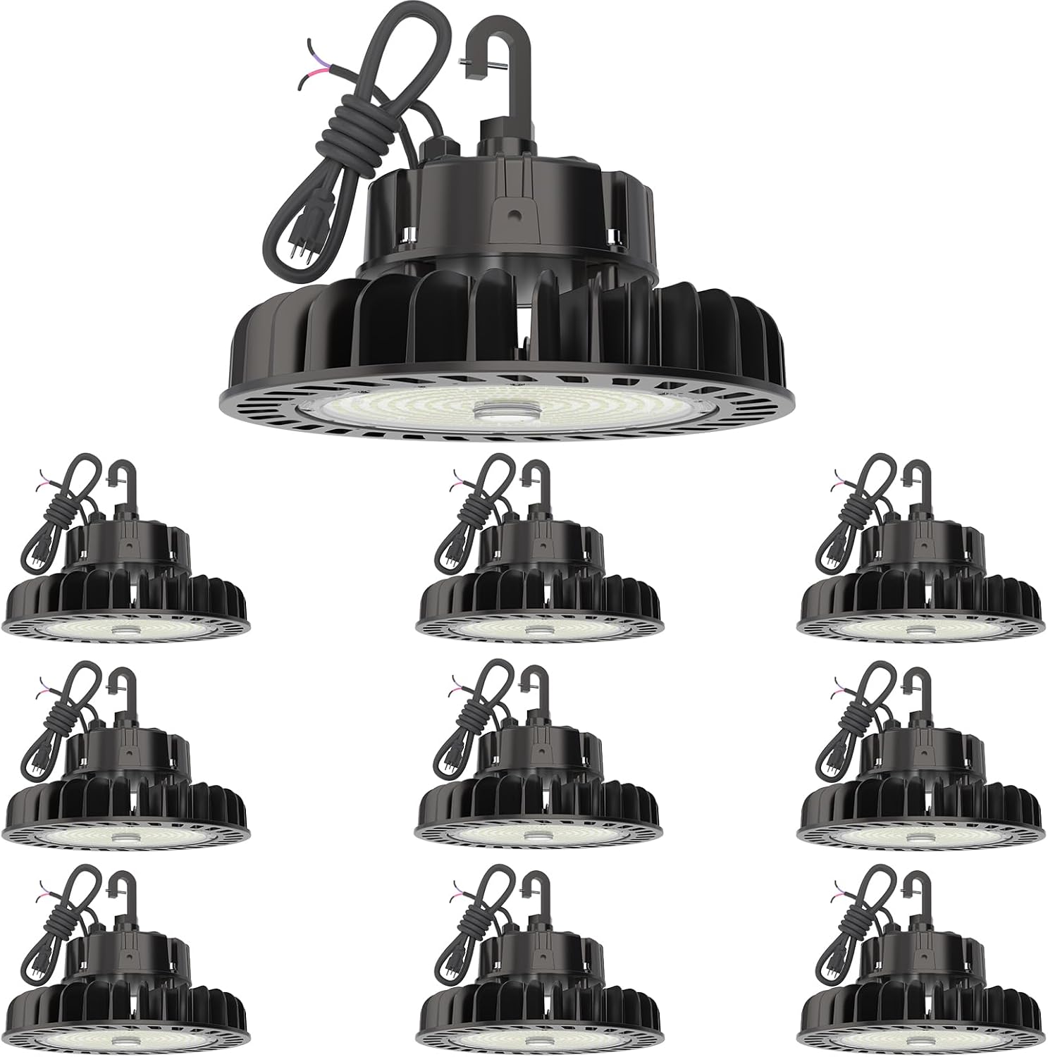 HYPERLITE LED High Bay Light 150W 21,000lm 5000K 1-10V Dimmable UL Listed US Hoo...