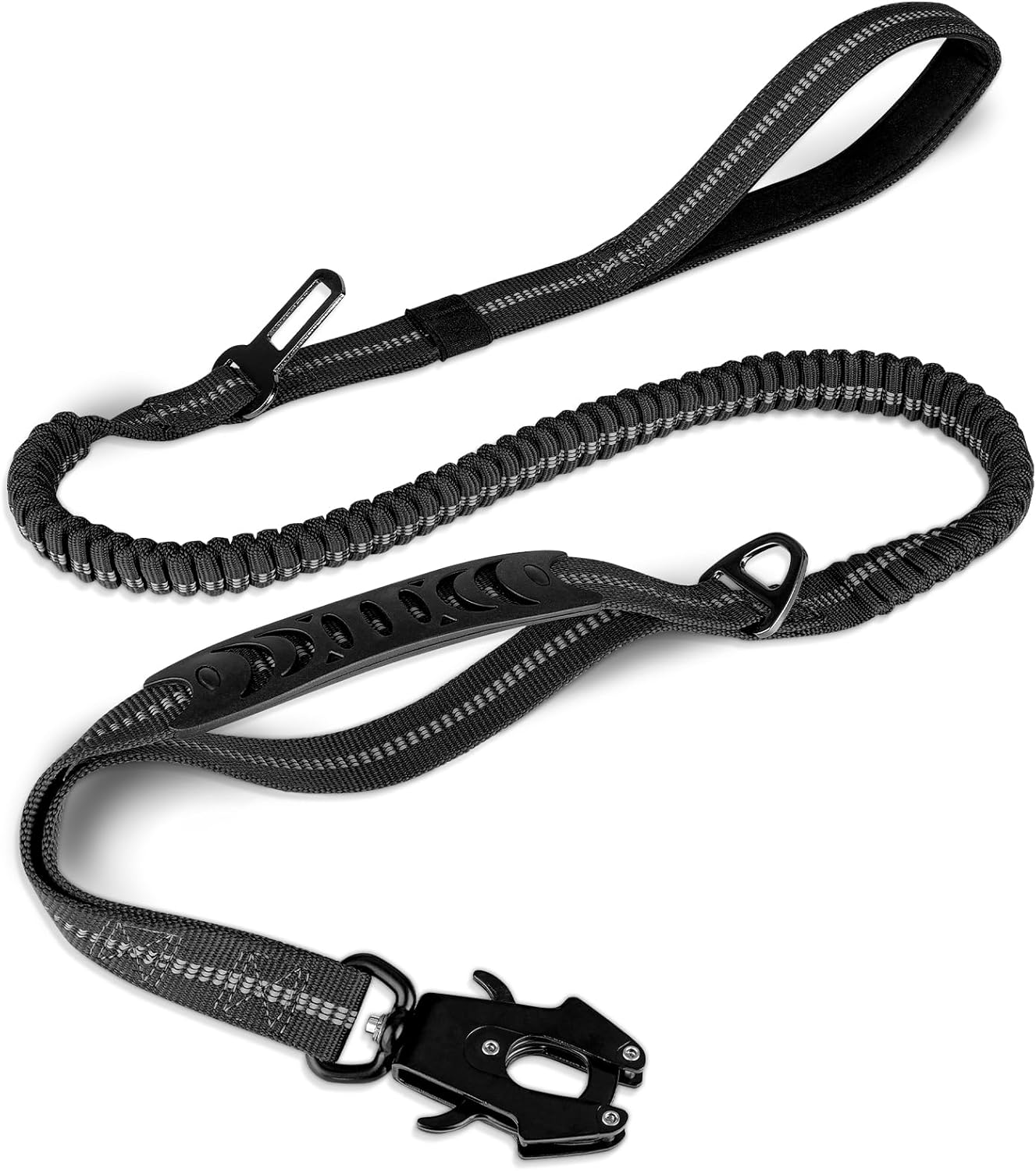 Joytale Tactical Dog Leash Heavy Duty,4-6FT Shock Absorbing Bungee Dog Leash wit...