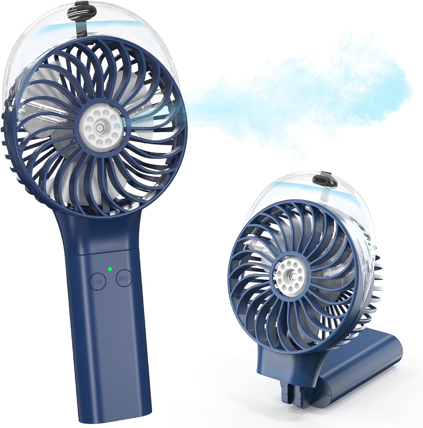 COMLIFE Portable Handheld Misting Fan, 3000mAh Rechargeable - Up to 10h Cooling...