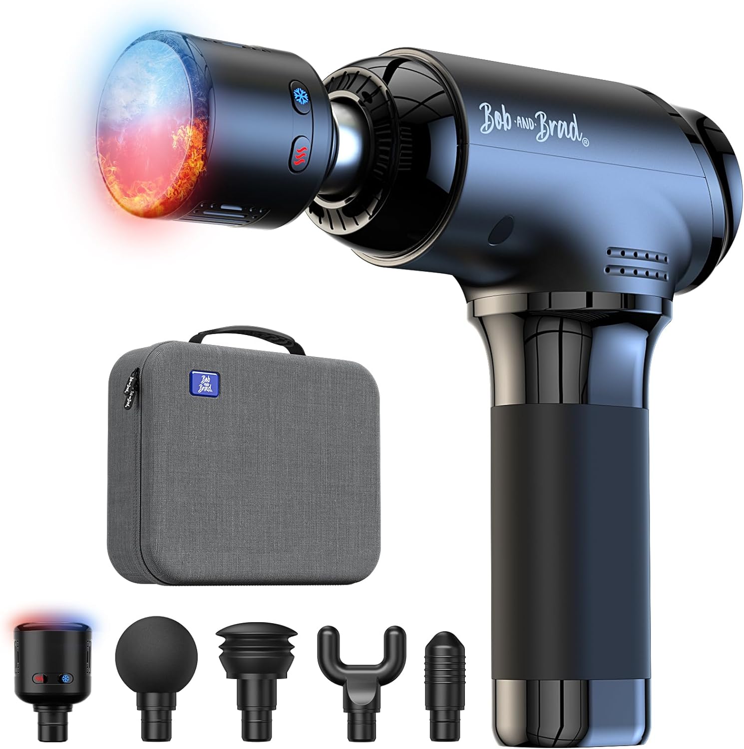 BOB AND BRAD T2 Pro Massage Gun with Heat and Cold, Deep Tissue Percussion Massa...
