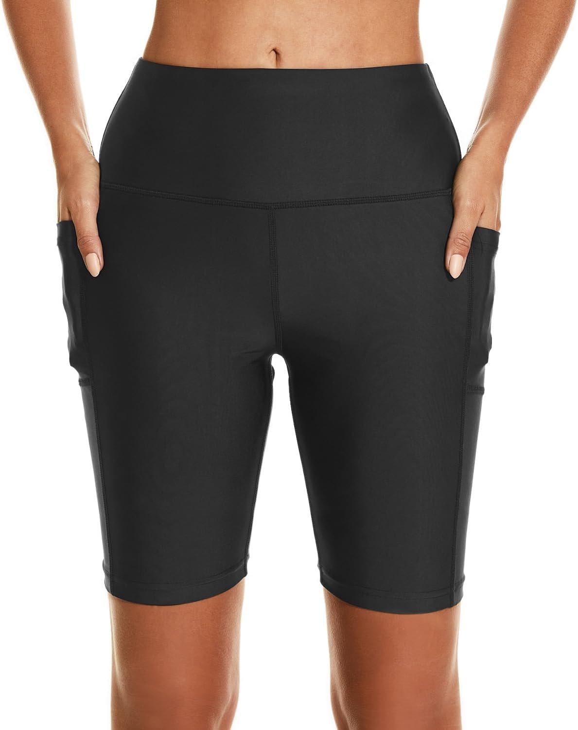 HODOSPORTS Women's 5''/7''/9'' Swim Shorts UPF 50+ High Waisted Board Shorts wit...