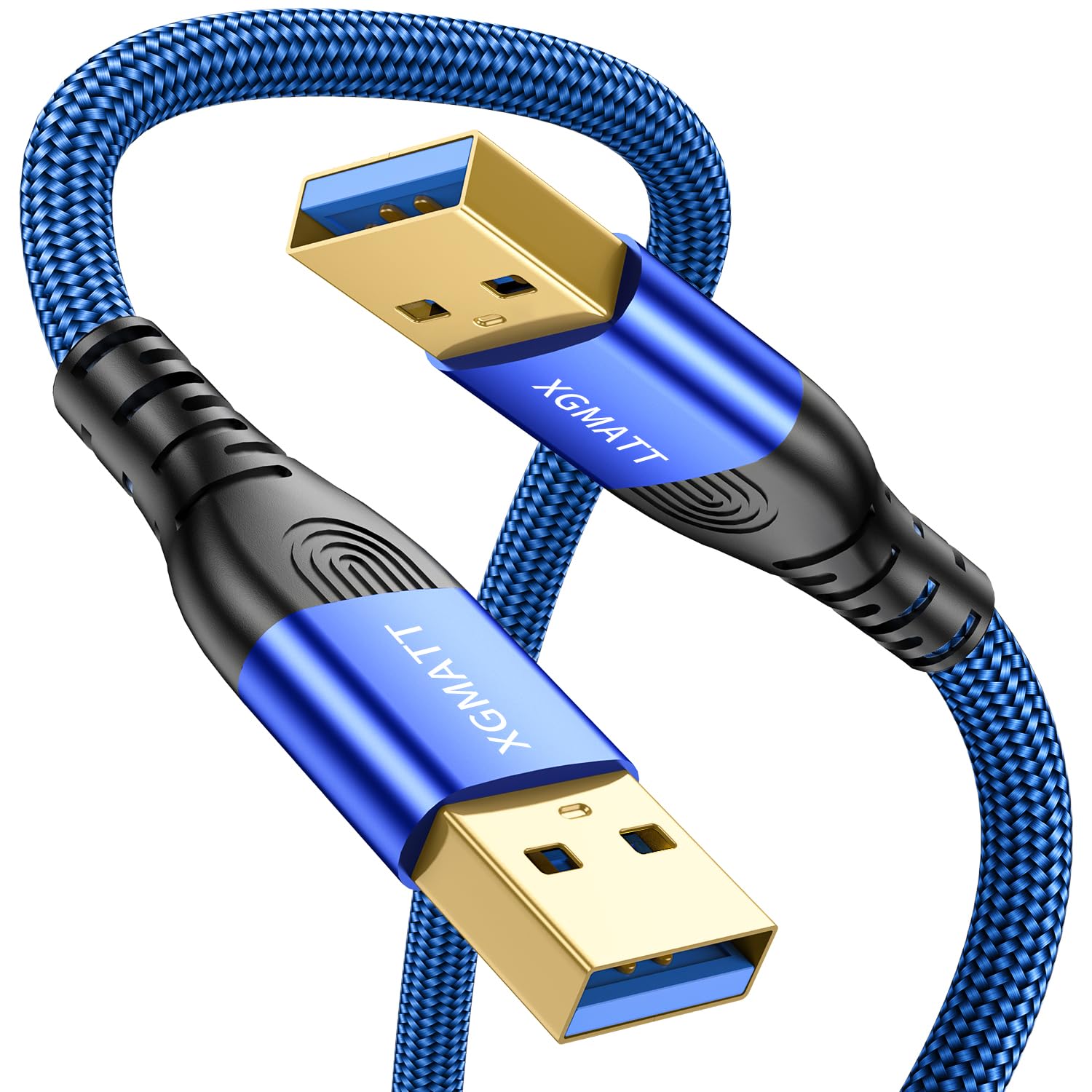 XGMATT USB 3.0 Cable 1M,5Gbps High Speed Transfer USB Type A Male to Male Lead,U...