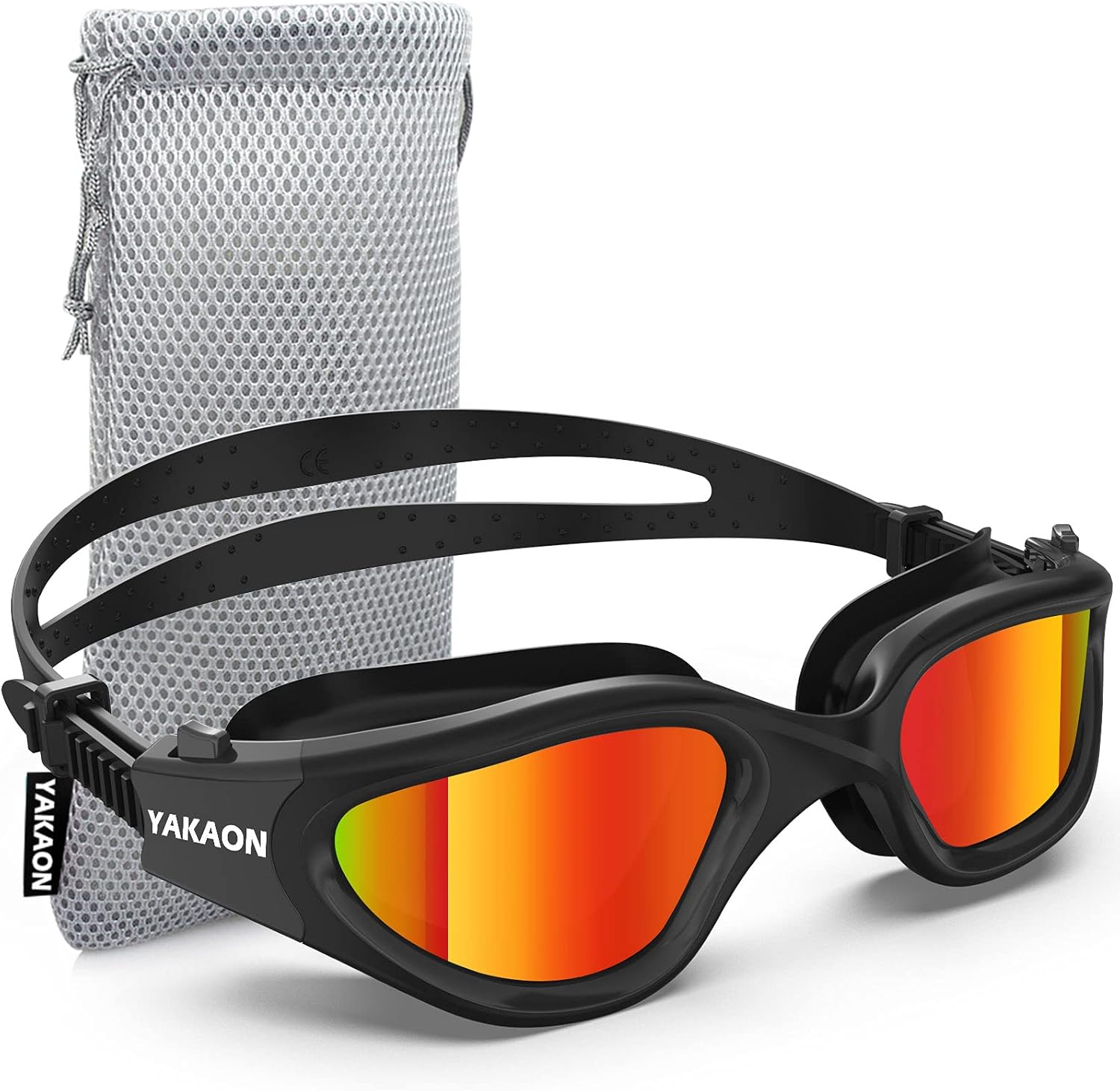 YAKAON G1 Swimming Goggles, Polarized/Non-Polarized Swim Goggles Anti-Fog for Me...