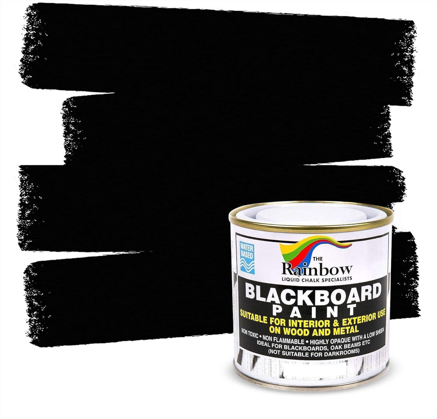 RAINBOW CHALK MARKERS LTD Blackboard Paint 250ml Suitable for Chalkboards used i...