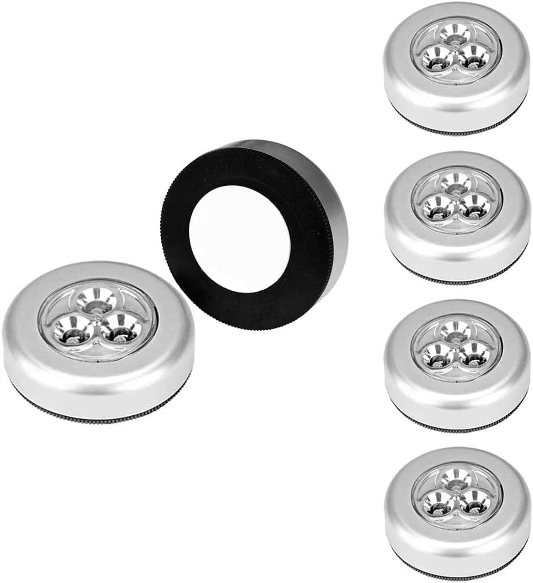 Ilyever 6 Pack Square LED, Special Battery-Powered Wireless Night Light for Clos...