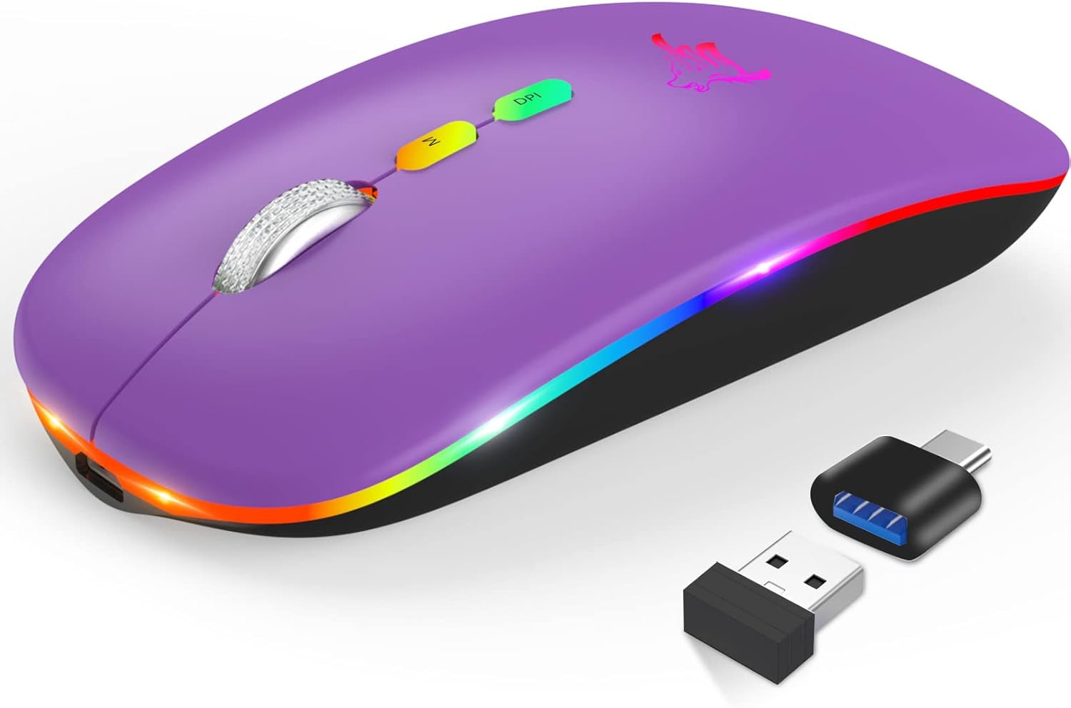 KBCASE Mouse for iPad, Wireless USB C Bluetooth LE...