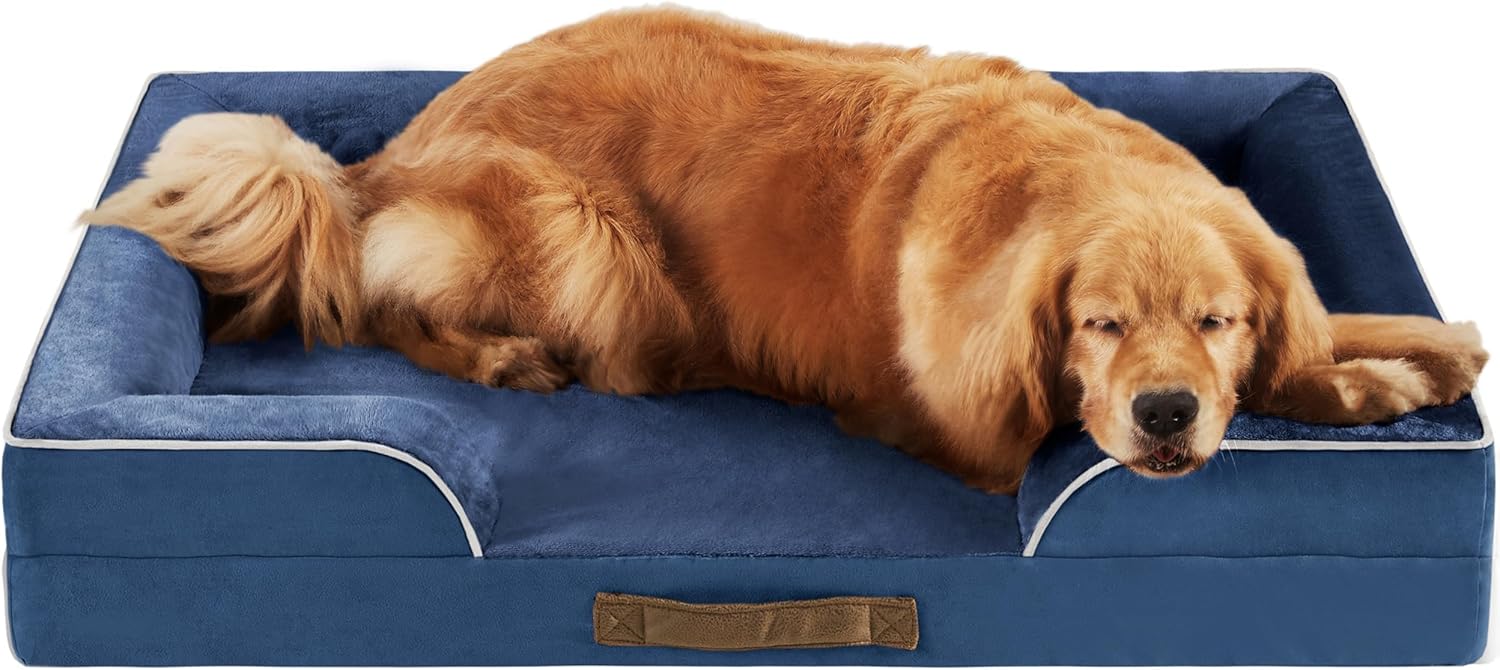 Codi Extra Large Dog Bed, Special Orthopedic Dog Bed with Memory Foam Layer, Aff...