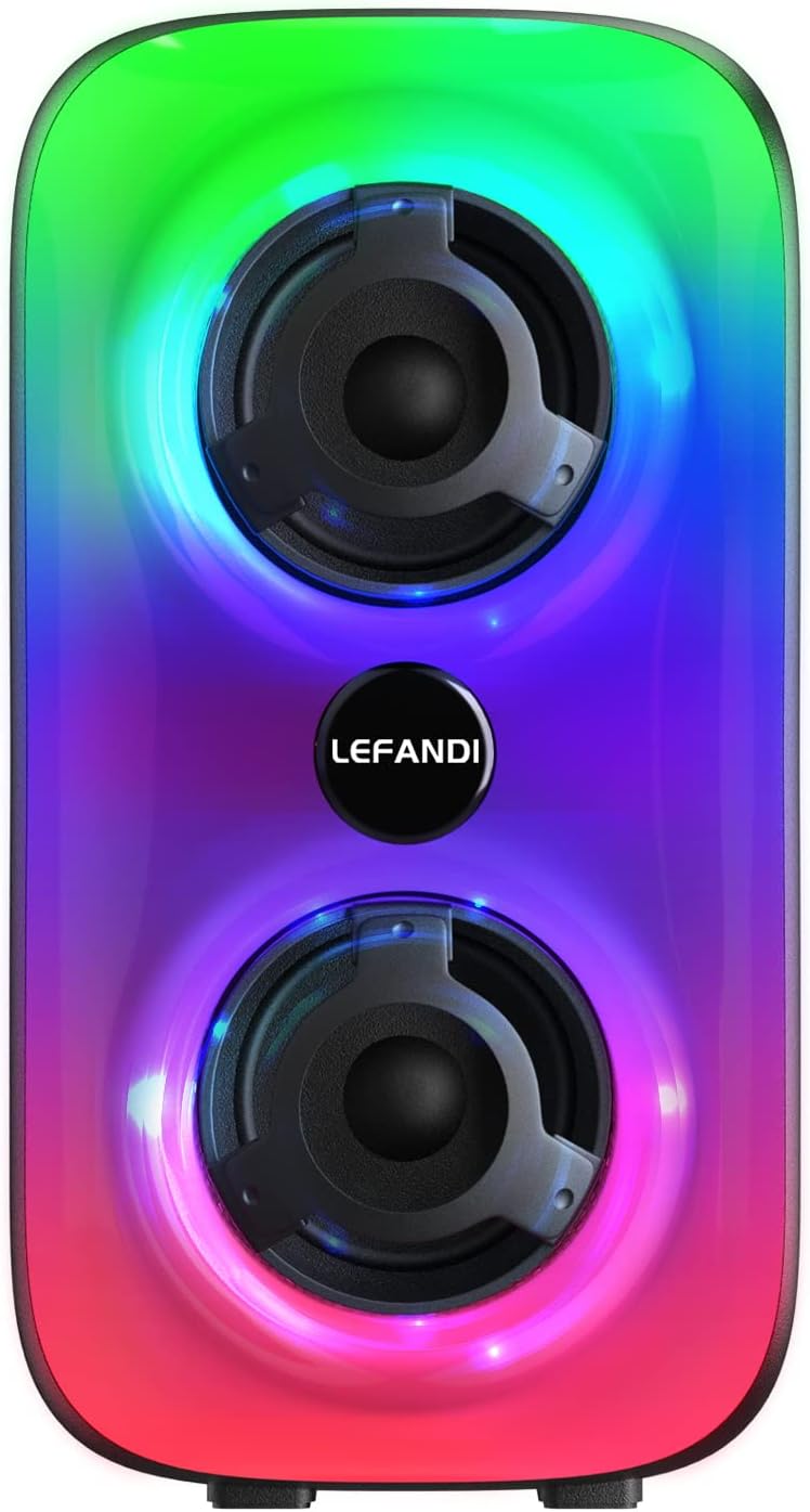 LEFANDI Bluetooth Speaker Portable, Wireless Bluetooth 5.0 Speaker with Stereo S...