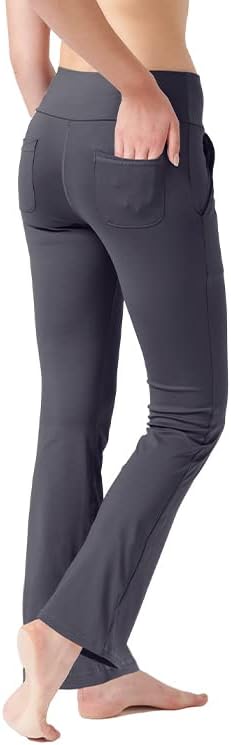 LaiEr Women's Yoga Pants, Special High Waist Work Pants with 4 Pockets, Innovati...