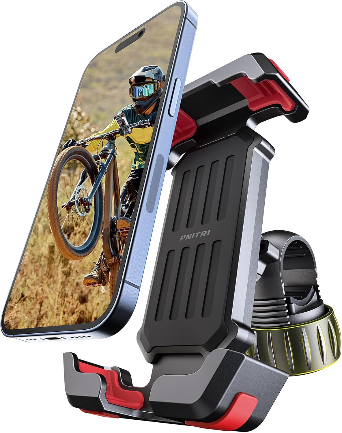 Bike Phone Holder [Quick Install], Universal Motorbike Phone Mount for Bicycle,...