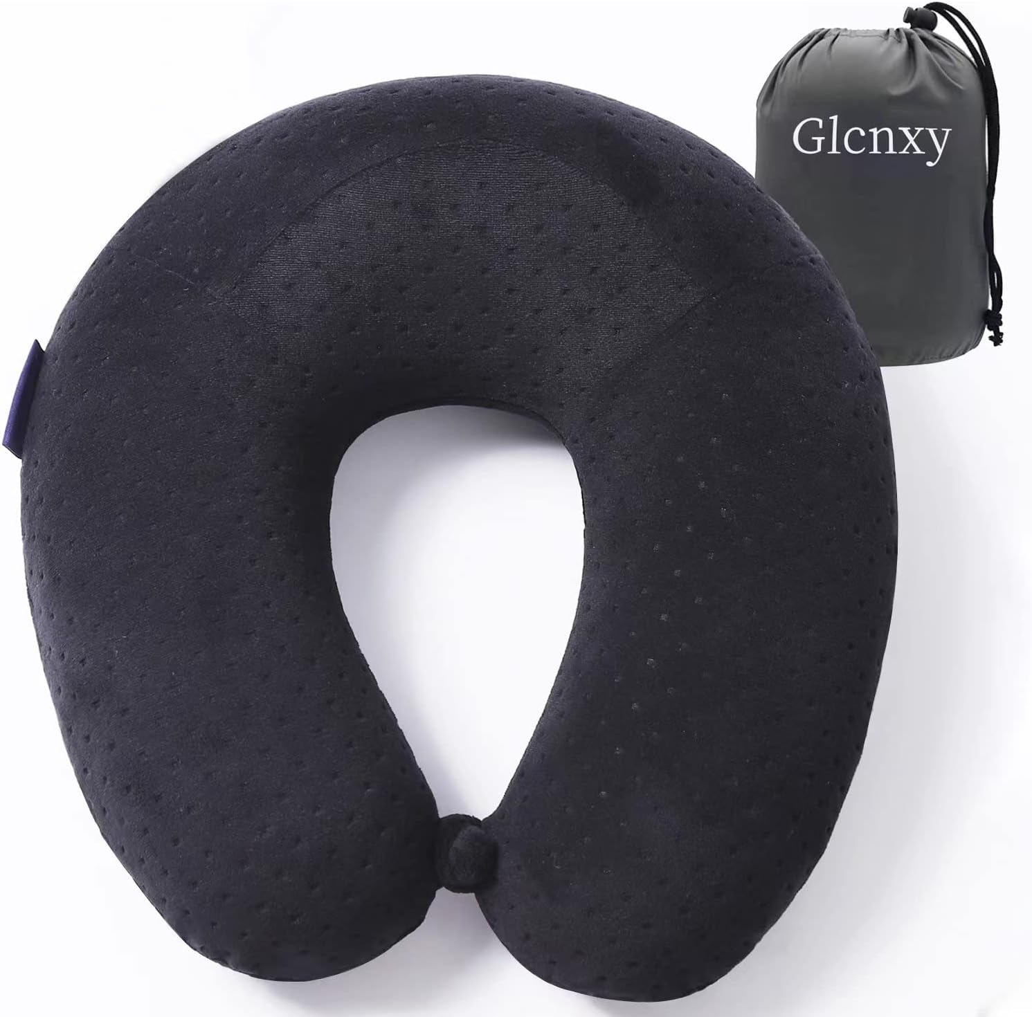 Travel Pillow - Portable Memory Foam Neck Support Pad for Travel, Reading, Rest...