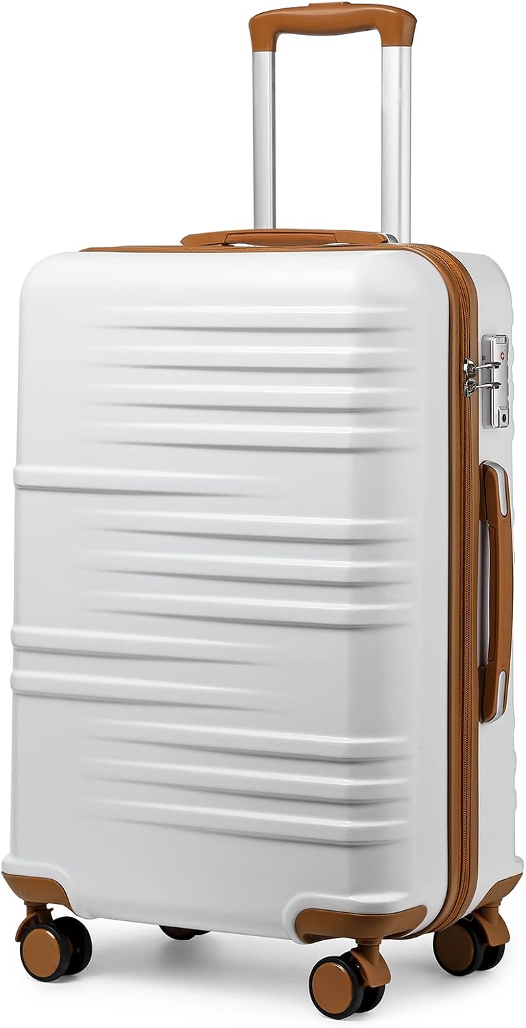 British Traveller Suitcase, Special Lightweight Hard Shell Luggage, Durable Chec...