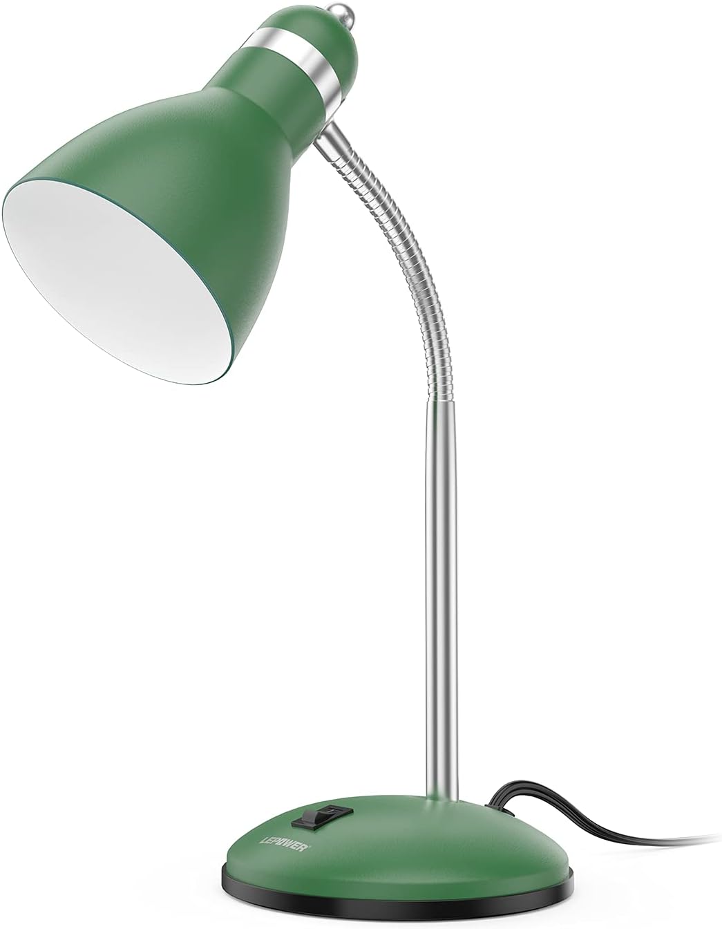LEPOWER Metal Desk Lamp, Adjustable Goose Neck Table Lamp, Eye-Caring Study Desk...