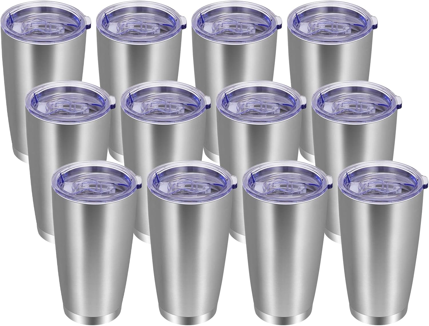 VEGOND 20oz Tumbler with Lid and Straw Stainless Steel Tumbler Cup Bulk Vacuum I...