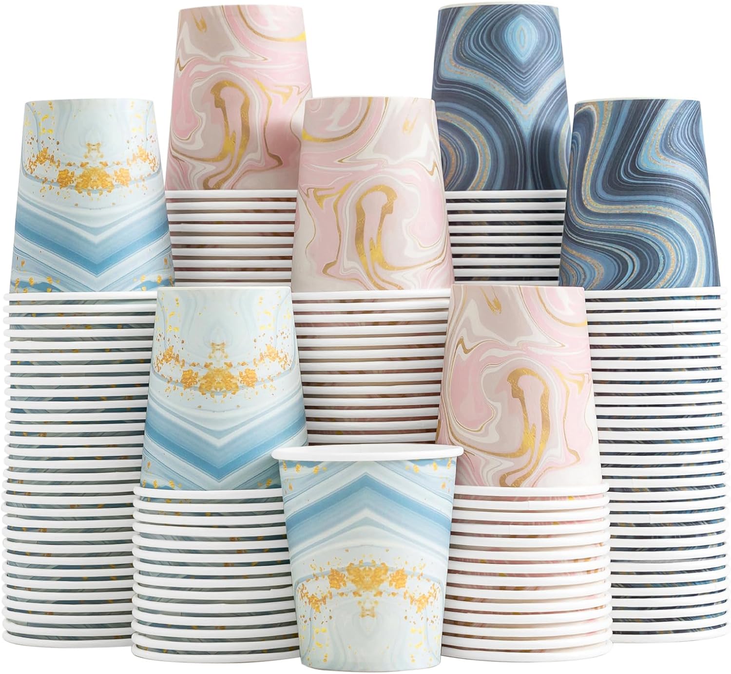 300 Pack 3 oz Bathroom Cups, Disposable Paper Cups, Small Mouthwash Cups for Bat...