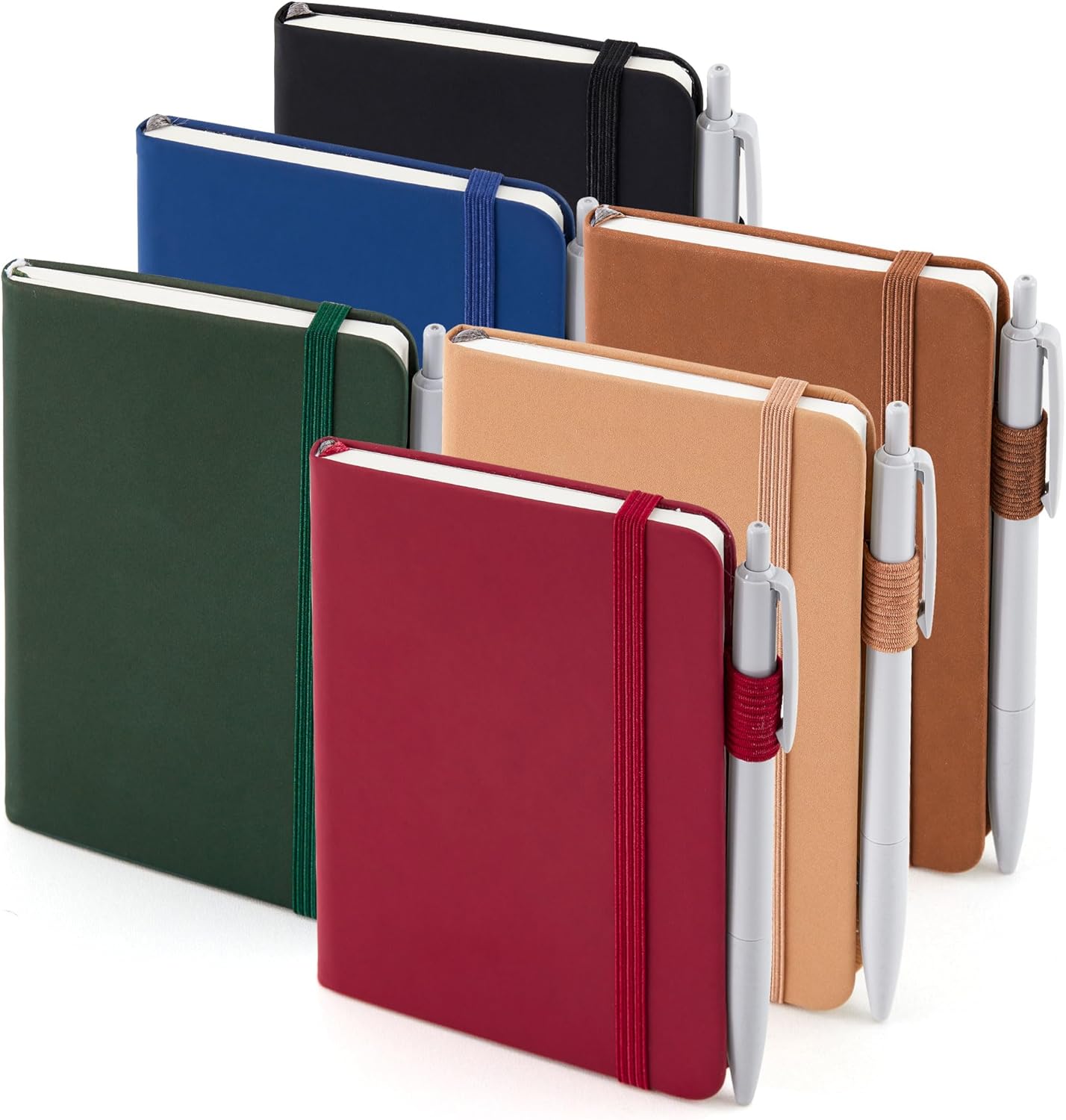 feela Pocket Mini Notebooks Bulk, Small Cute Memo Notepads Hardcover College Rul...