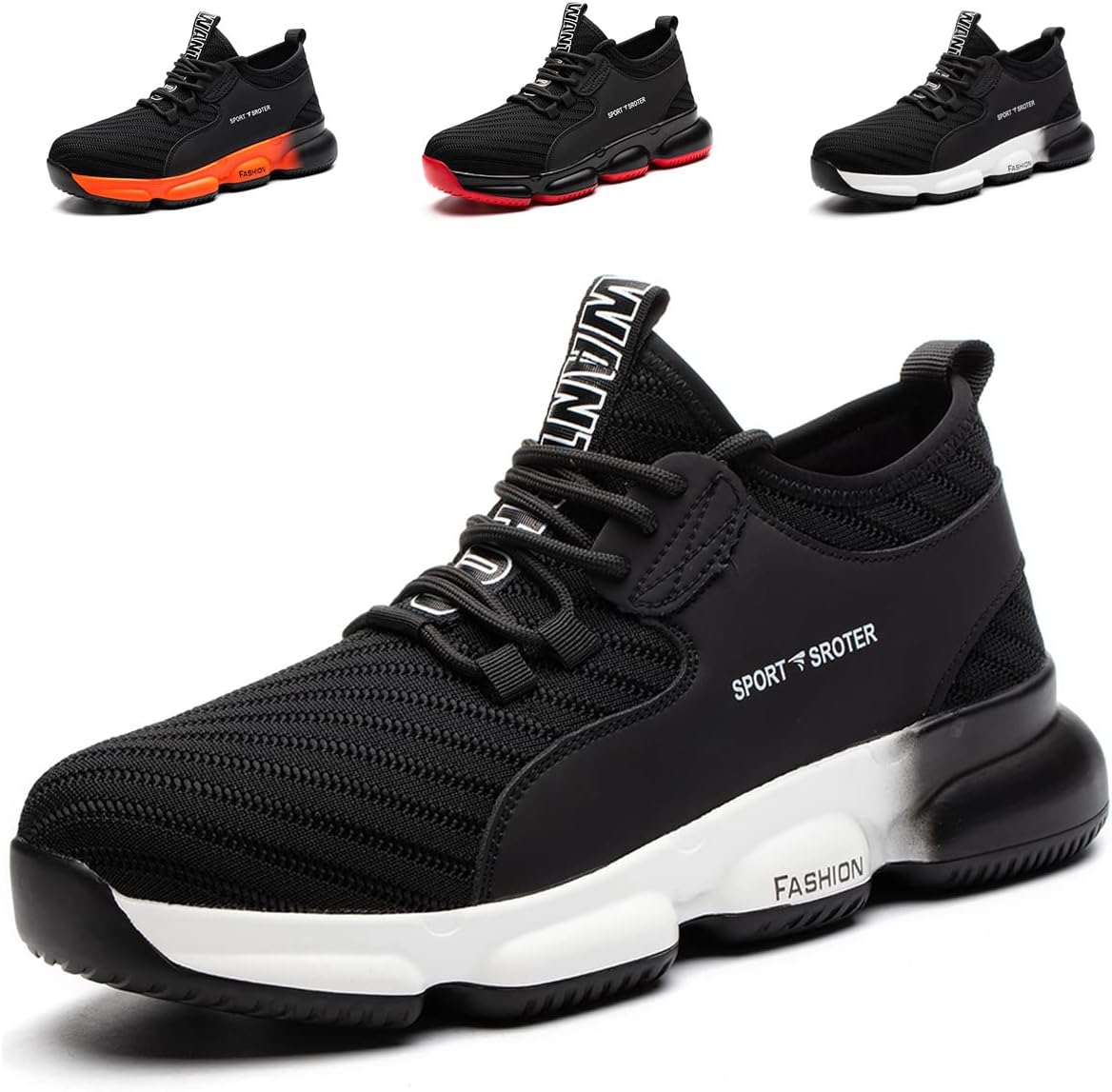 Safety Trainers Men Women Steel Toe Cap Trainers Safety Shoes Work Trainers Ligh...