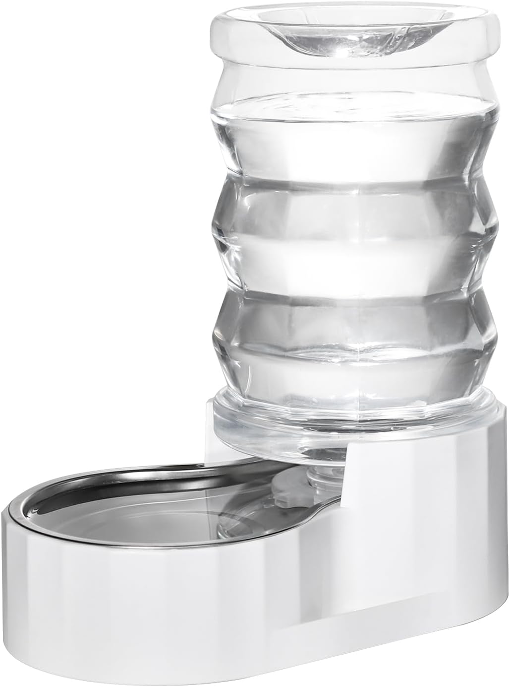RIZZARI Automatic 6L Pet Waterer,Gravity Stainless Steel Water Dispenser, 100% B...