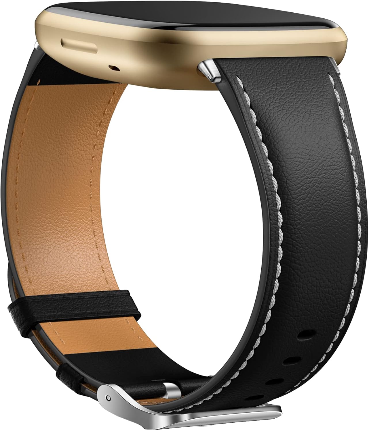 Dirrelo Leather Strap, Special Strap Compatible with Fitbit Versa 3 Strap/Fitbit...