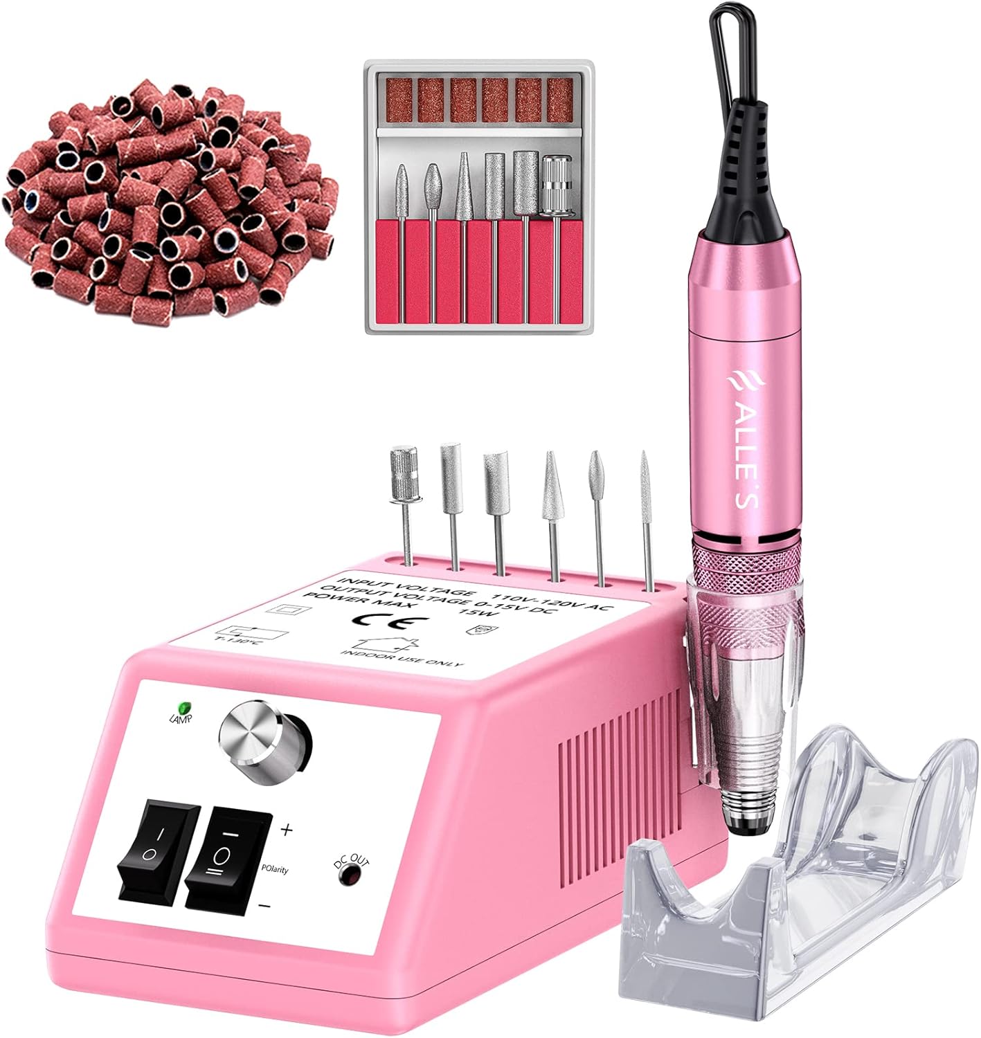 Electric Nail Files,Professional Electric Nail Drill 30000 RPM Efile Buffer Mani...