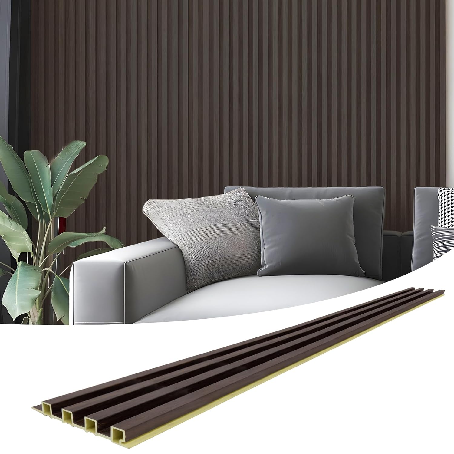 Art3d Slat Wall Panel for Modern Decor, WPC Acoust...