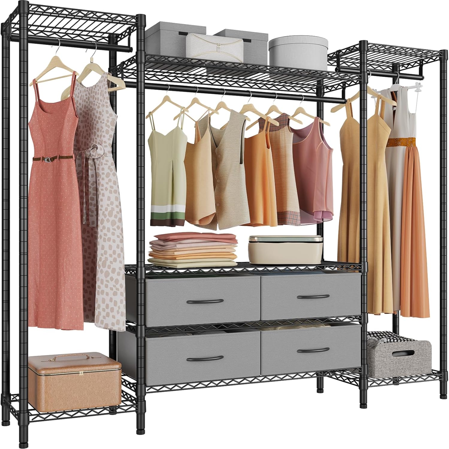VIPEK V20 Wire Garment Rack Heavy Duty Clothes Rack, Metal Clothing Rack with 6...
