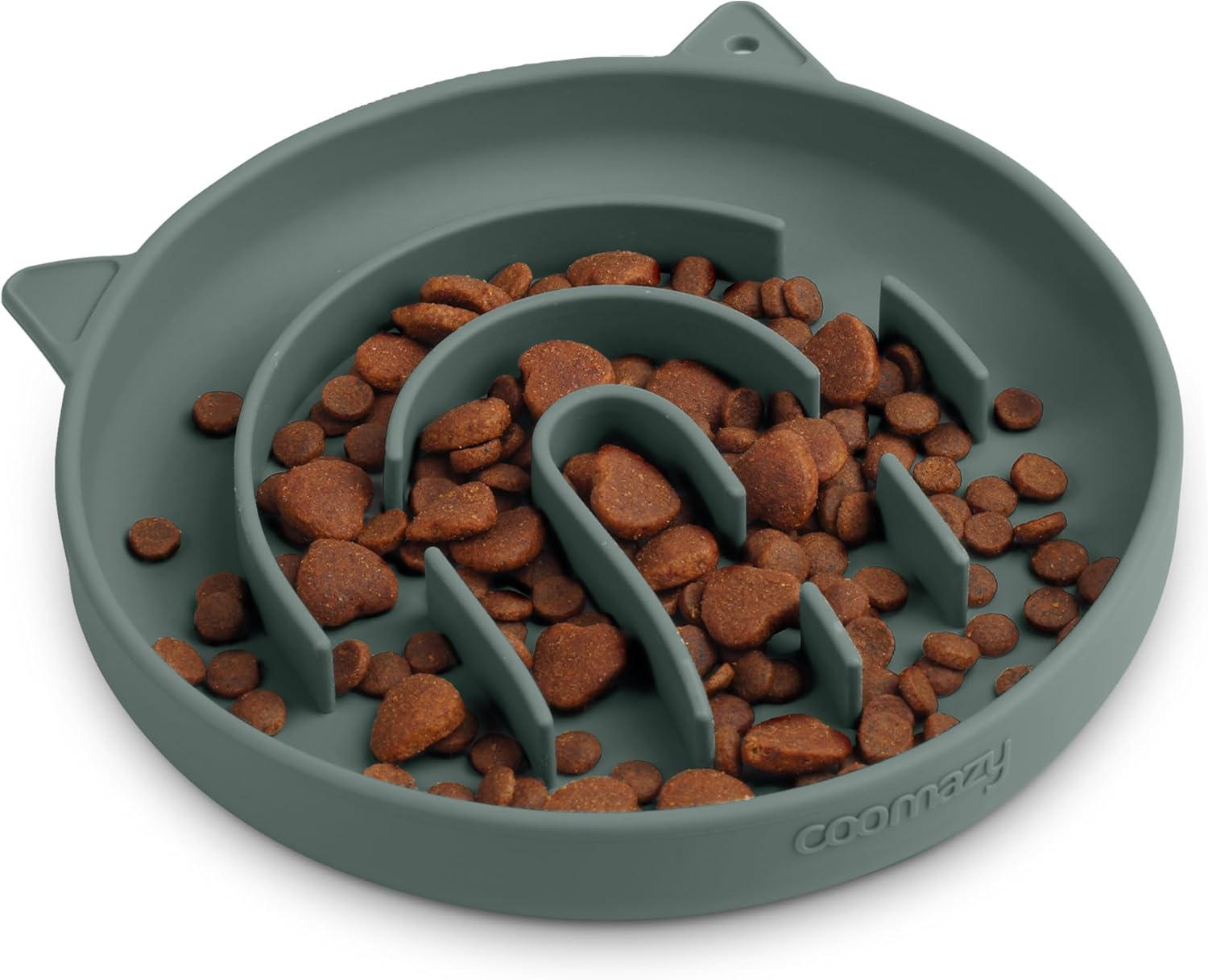 Coomazy Silicone Slow Feeder Dog Cat Bowls, Interactive Puzzle Toy for Pets Food...
