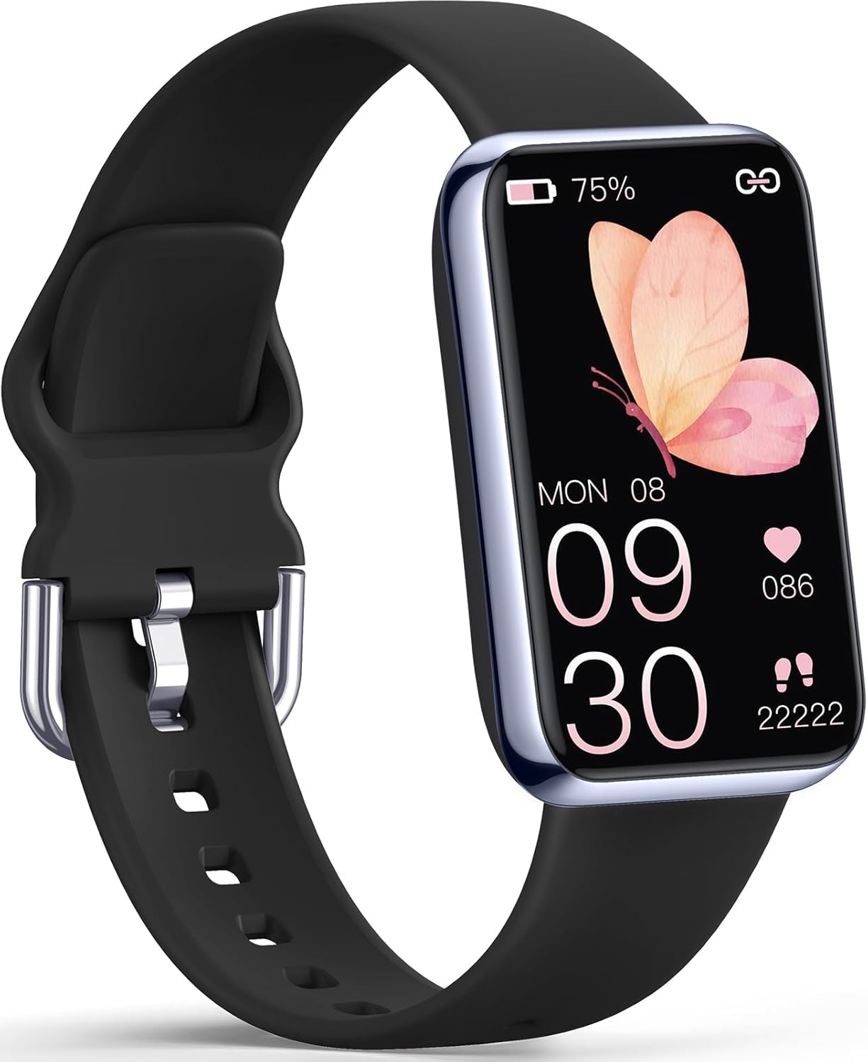 Slim Fitness Tracker with Heart Rate, Blood Pressure, Blood Oxygen and Sleep Mon...